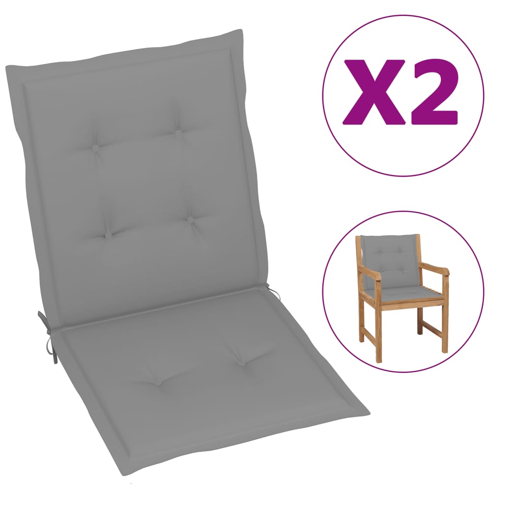 vidaXL 2/4x Garden Chair Cushion Outdoor Seating Pad Cushions Multi Colors-18