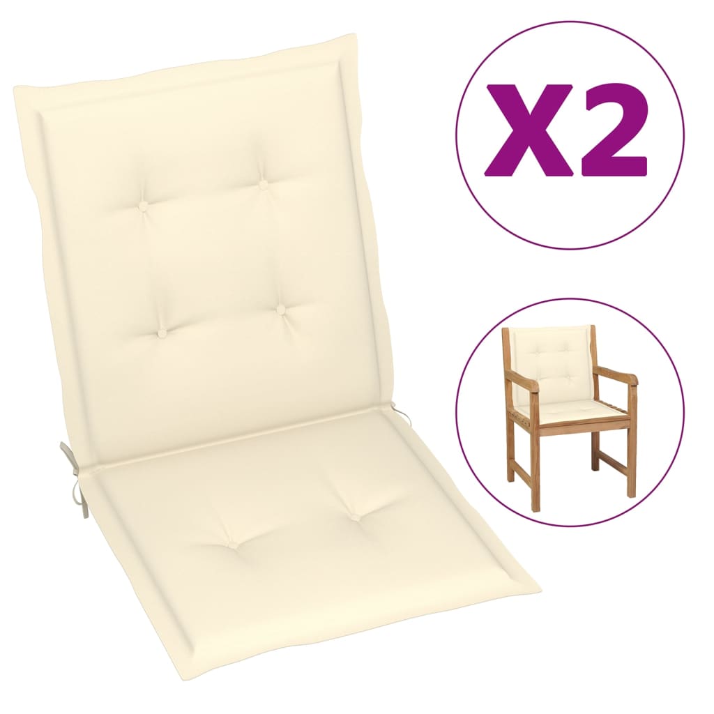 vidaXL 2/4x Garden Chair Cushion Outdoor Seating Pad Cushions Multi Colors-23