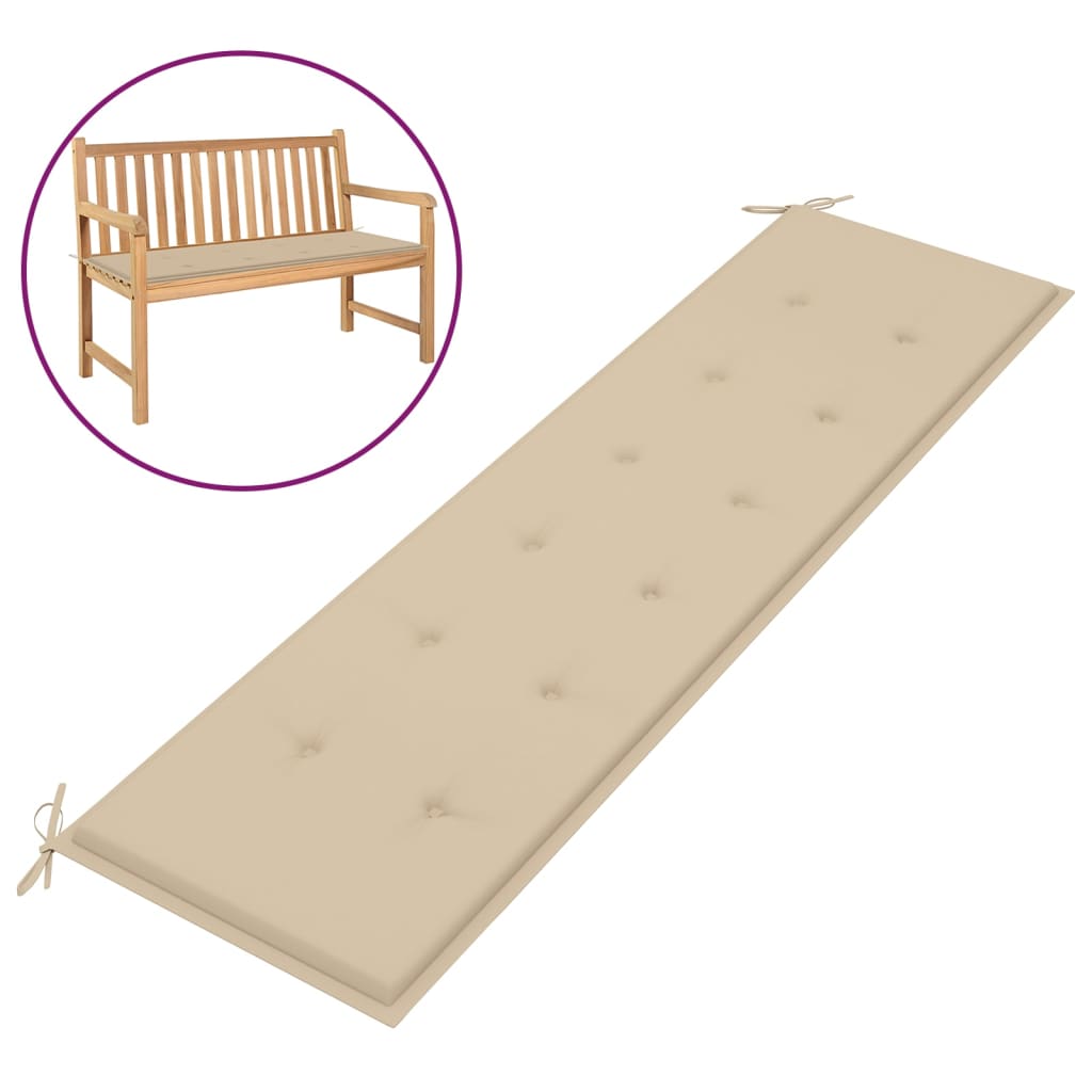vidaXL Bench Cushion Water Repellent Outdoor Garden Seat Cushion Oxford Fabric-7