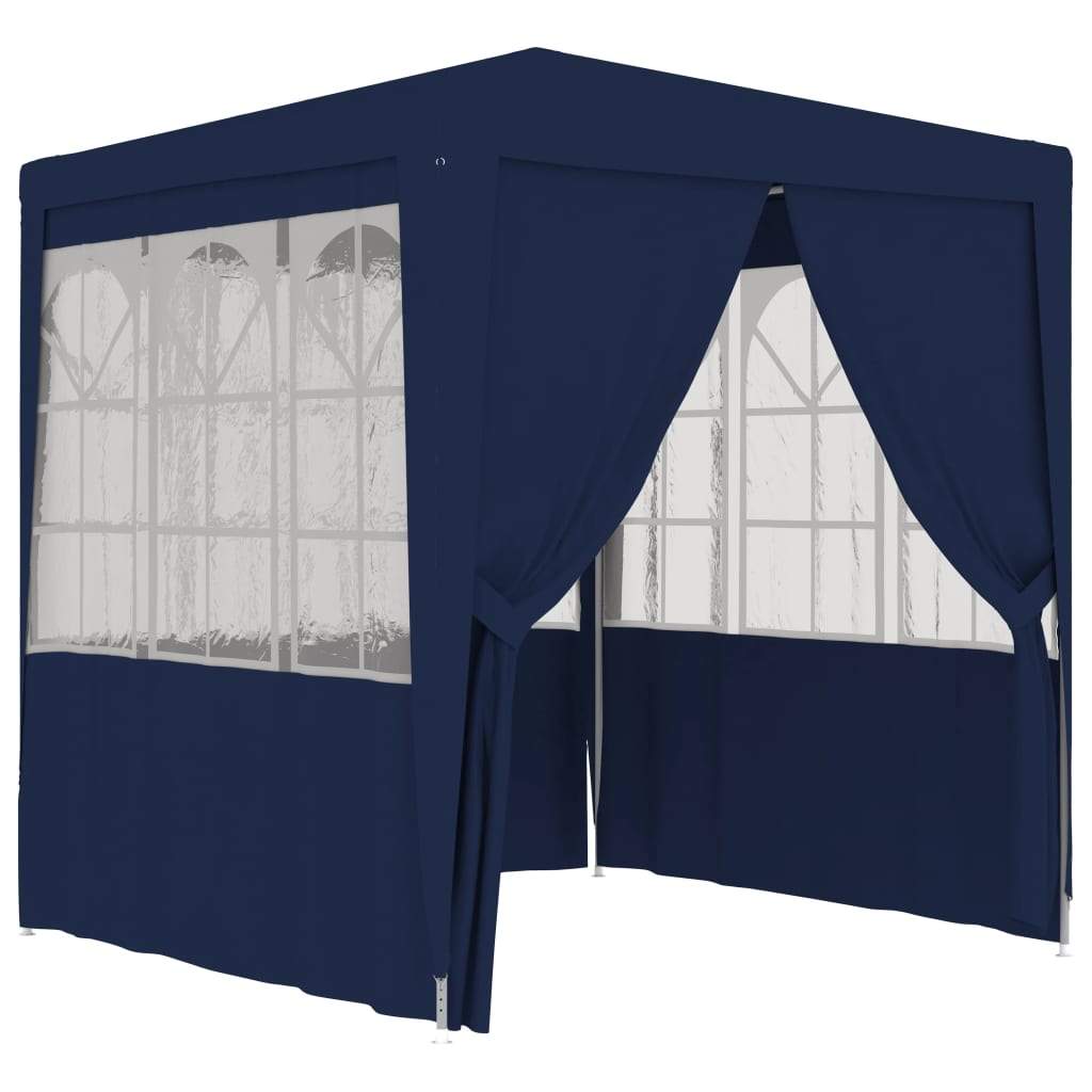vidaXL Professional Party Tent with Side Walls Canopy White/Blue Multi Sizes-2