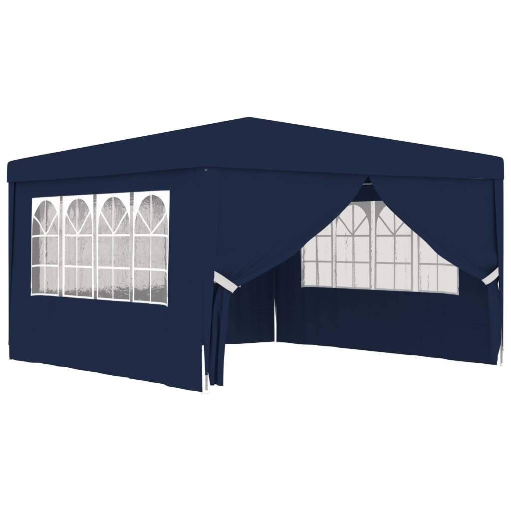 vidaXL Professional Party Tent with Side Walls Canopy White/Blue Multi Sizes-10