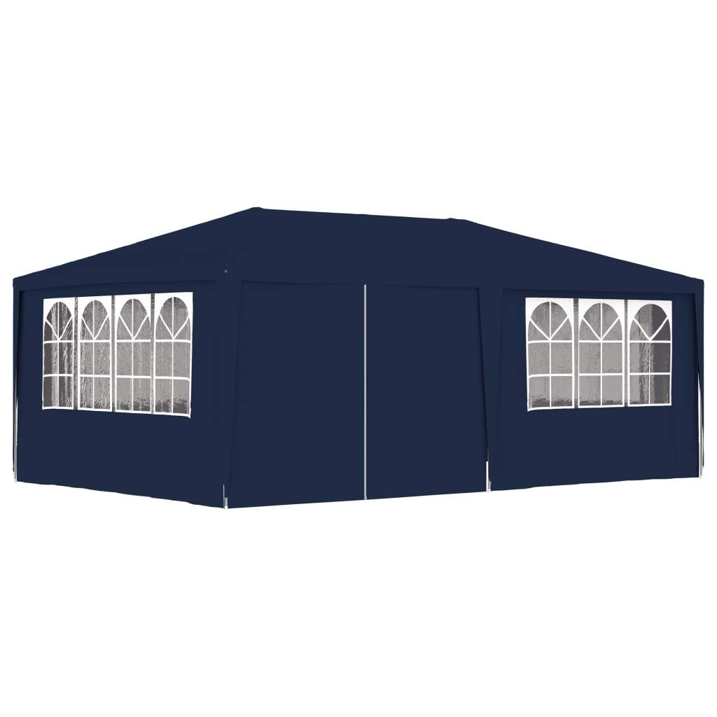 vidaXL Professional Party Tent with Side Walls Canopy White/Blue Multi Sizes-14