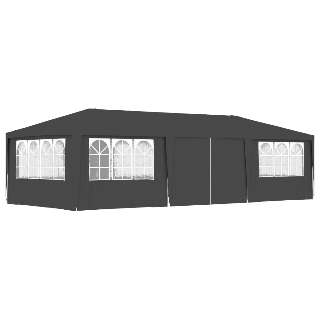vidaXL Professional Party Tent with Side Walls Canopy White/Blue Multi Sizes-28