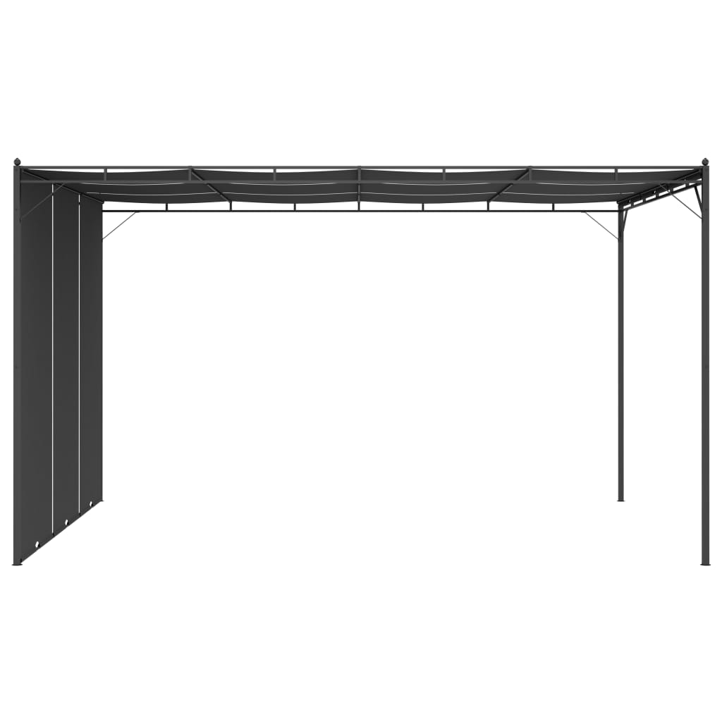 vidaXL Gazebo Outdoor Canopy Tent Patio Pavilion Party Tent with Side Curtain-3