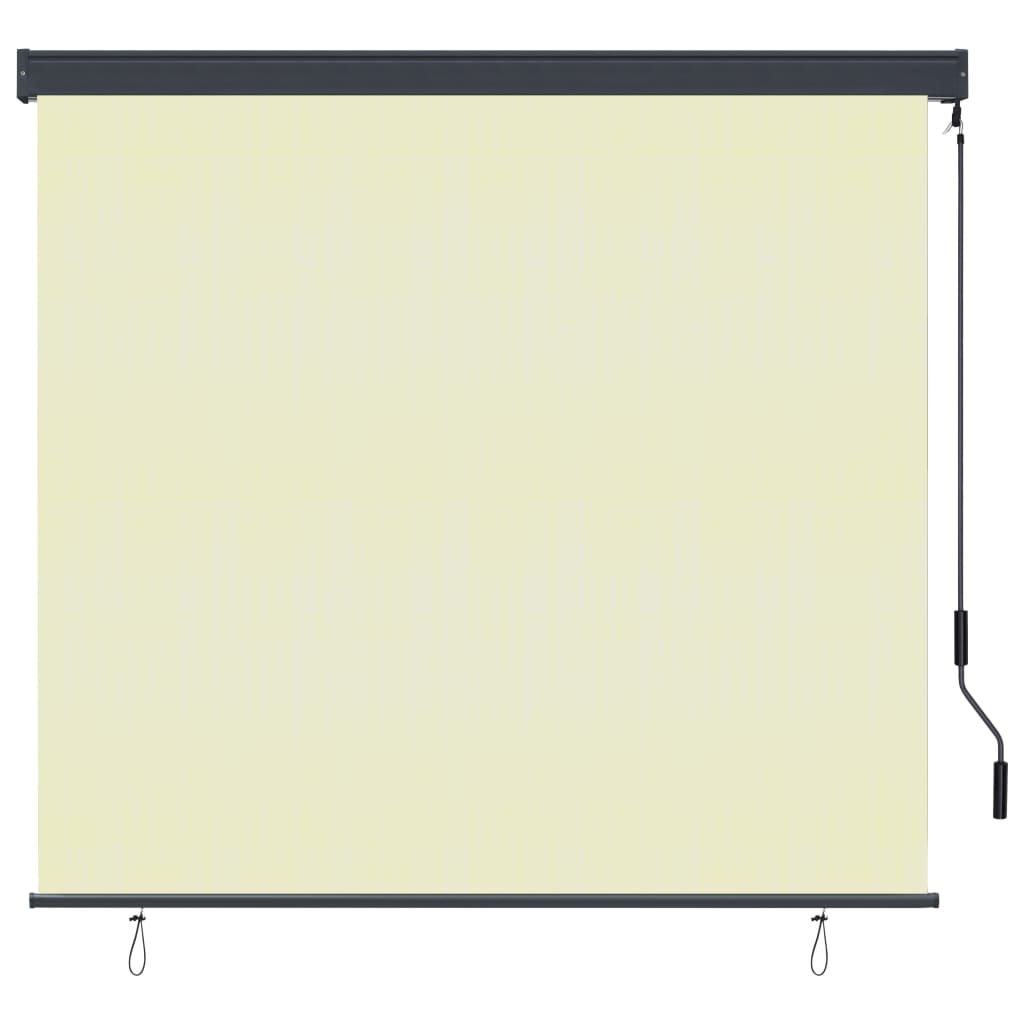 vidaXL Roller Blind Window Shade with Hand Crank Blackout Blind for Office-1