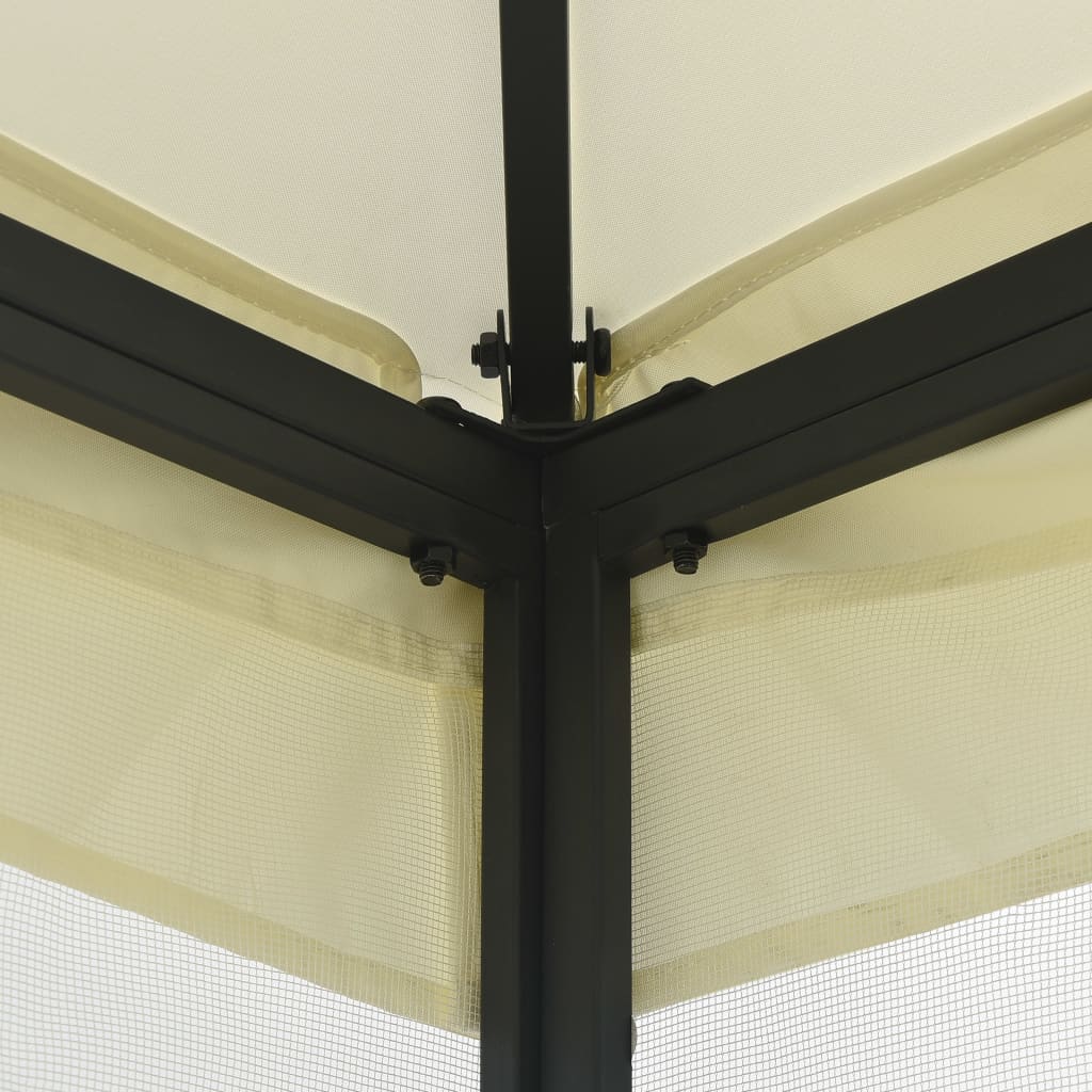 vidaXL Gazebo Outdoor Canopy Tent Patio Pavilion Party Tent Sunshade with Nets-0