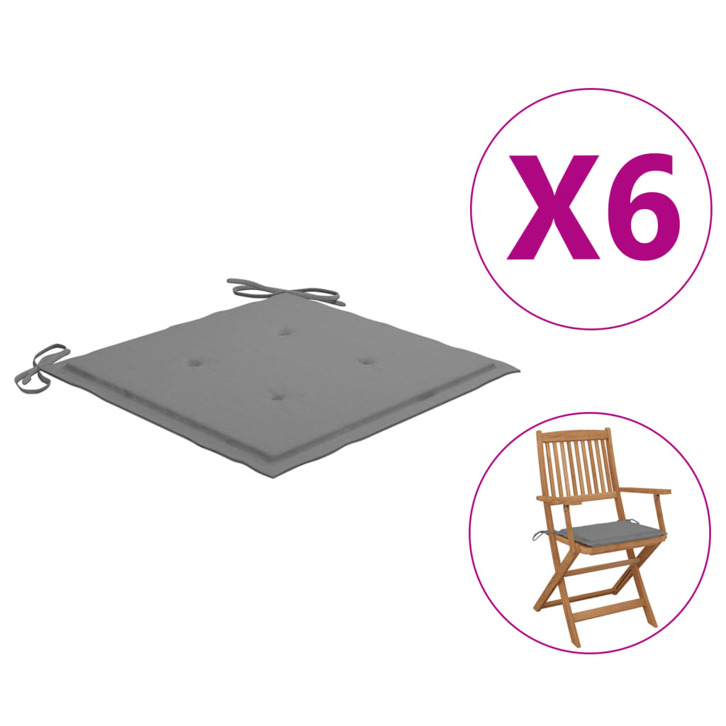 vidaXL 2x Garden Chair Cushions Fabric Outdoor Lounge Seating Multi Colors-33
