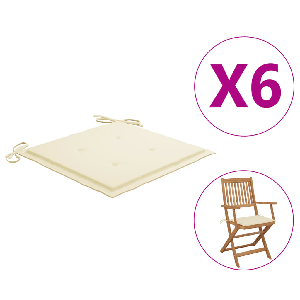 vidaXL 2x Garden Chair Cushions Fabric Outdoor Lounge Seating Multi Colors-18