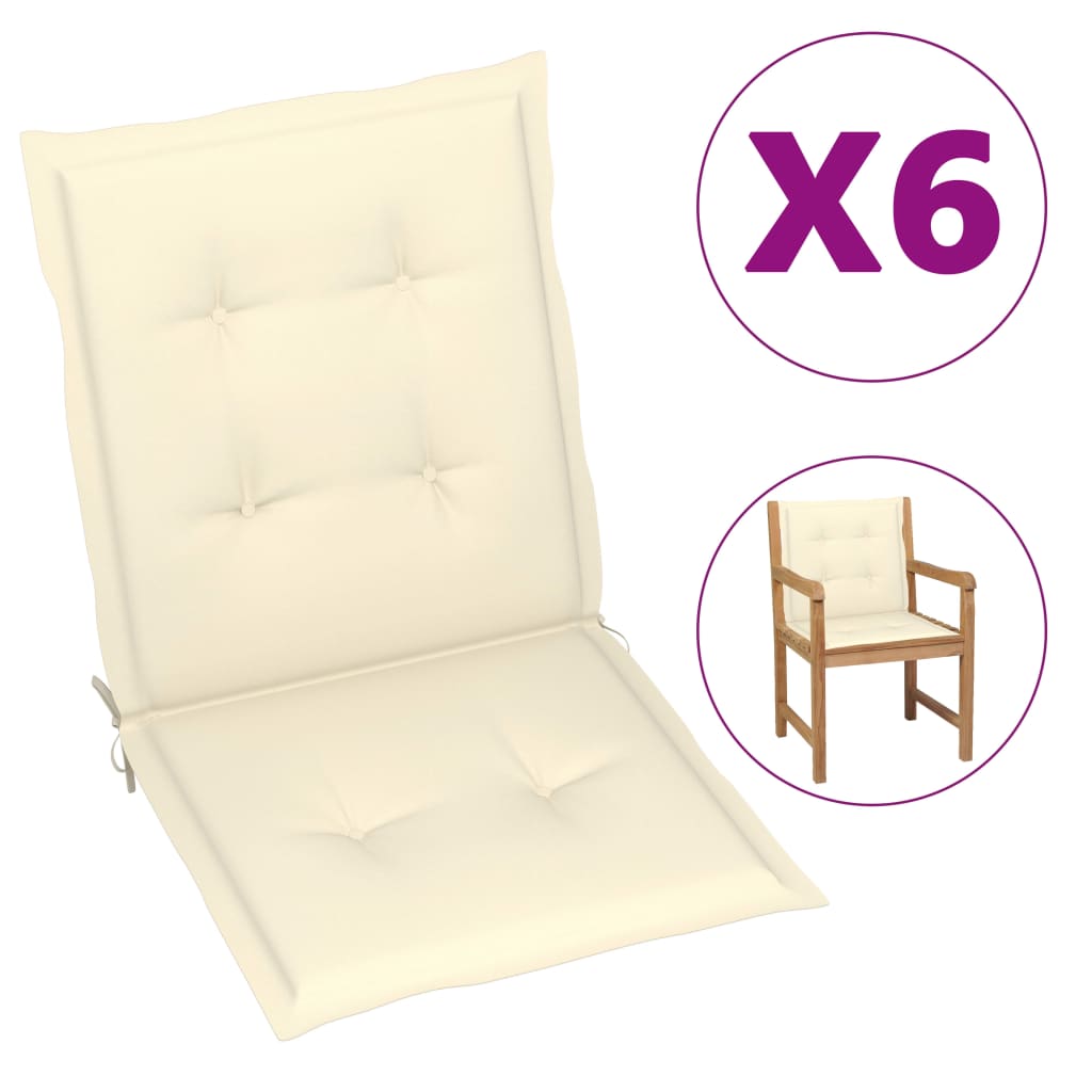 vidaXL 2/4x Garden Chair Cushion Outdoor Seating Pad Cushions Multi Colors-26