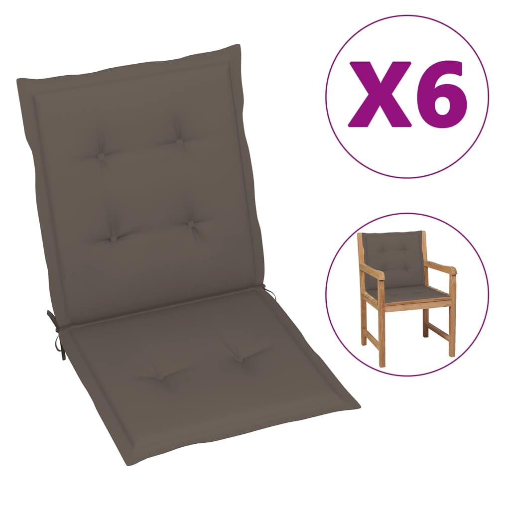 vidaXL 2/4x Garden Chair Cushion Outdoor Seating Pad Cushions Multi Colors-8