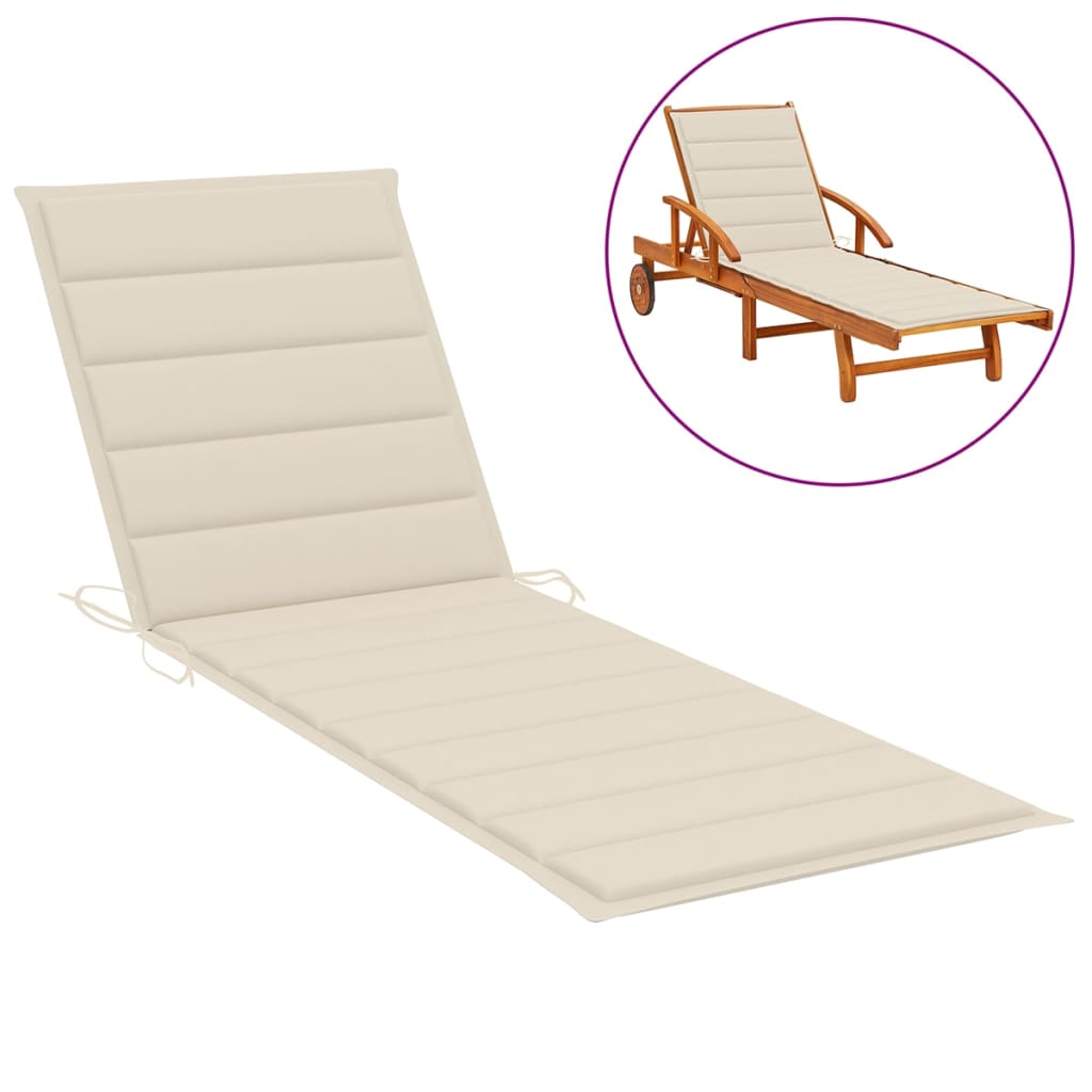 vidaXL Sun Lounger Cushion Fabric Outdoor Lounge Sunbed Multi Colors/Sizes-20