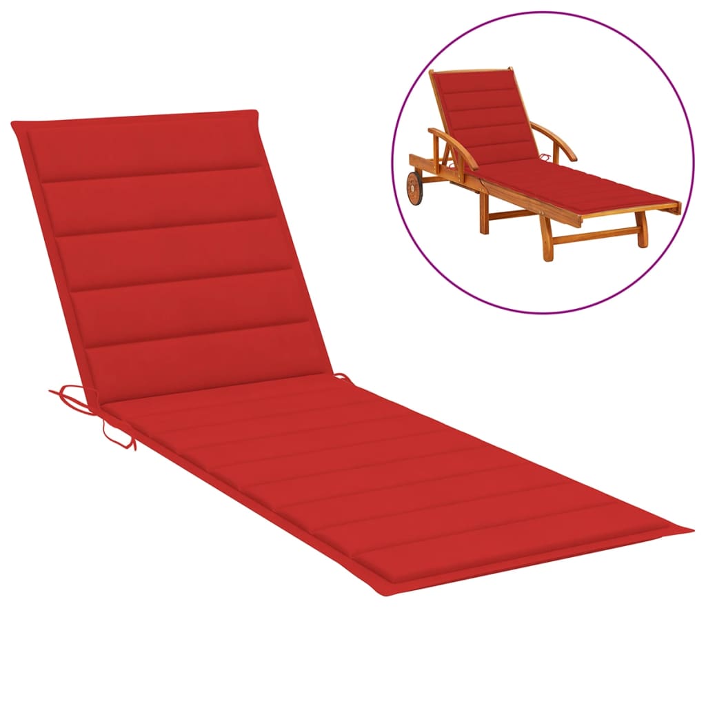 vidaXL Sun Lounger Cushion Fabric Outdoor Lounge Sunbed Multi Colors/Sizes-19