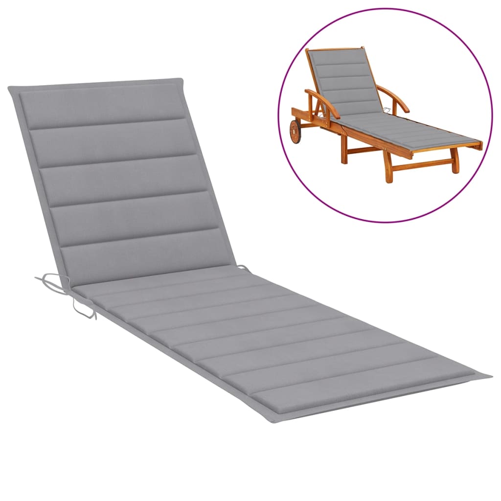 vidaXL Sun Lounger Cushion Fabric Outdoor Lounge Sunbed Multi Colors/Sizes-16
