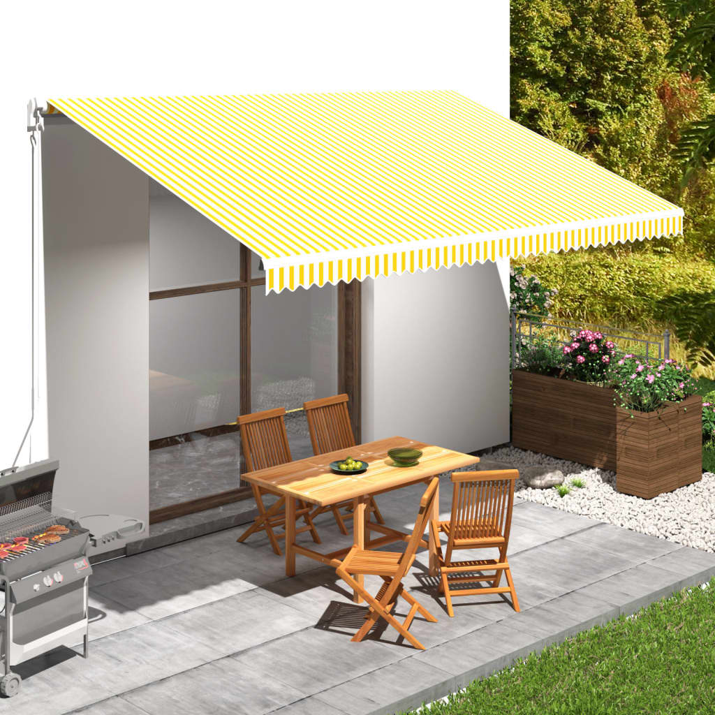 vidaXL Awning Fabric Replacement Awning Cover Sunshade Canvas for Deck Porch-23