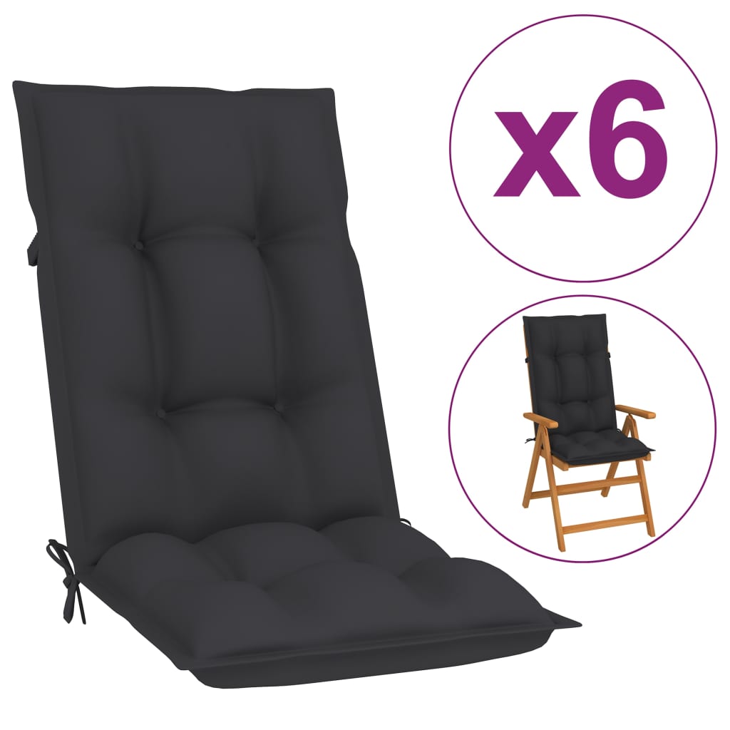 vidaXL 2/4x Garden Chair Cushion Outdoor Seating Pad Cushions Multi Colors-0