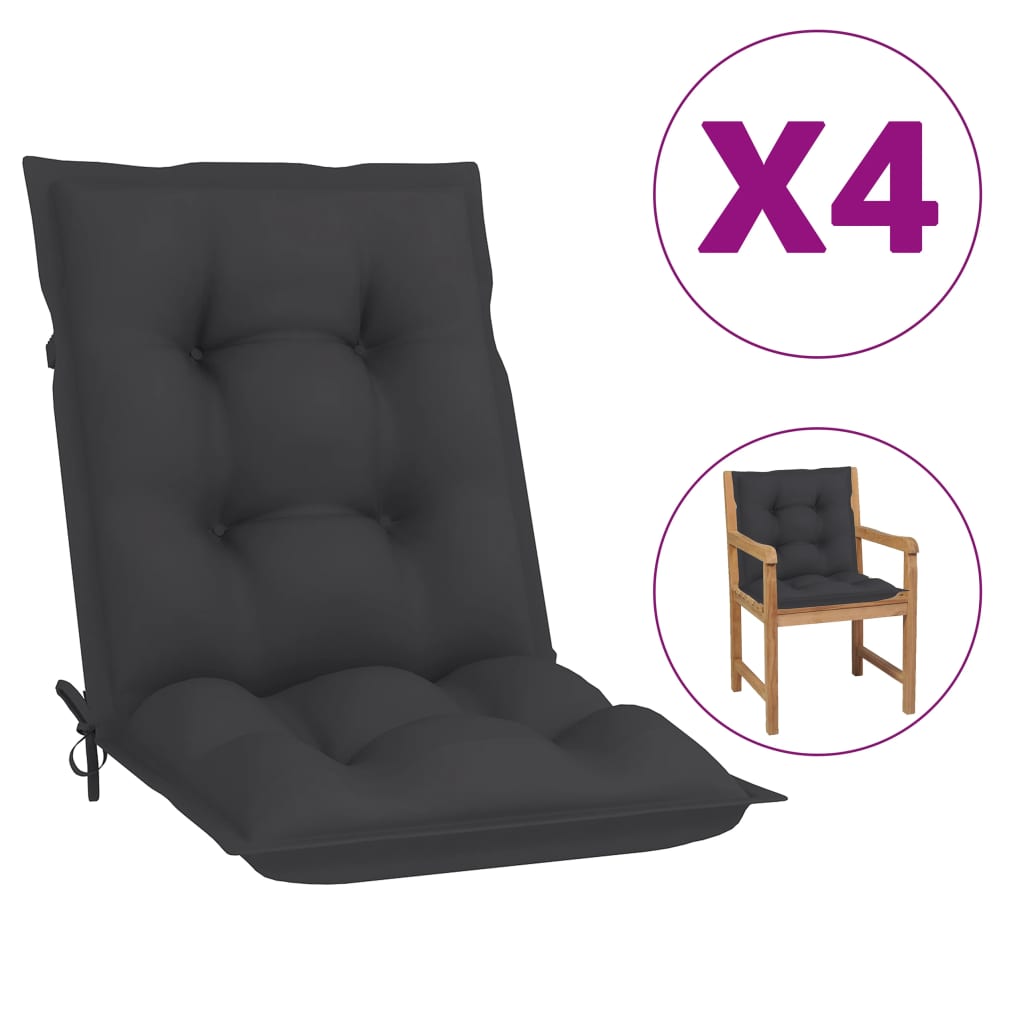 vidaXL 2/4x Garden Chair Cushion Outdoor Seating Pad Cushions Multi Colors-19