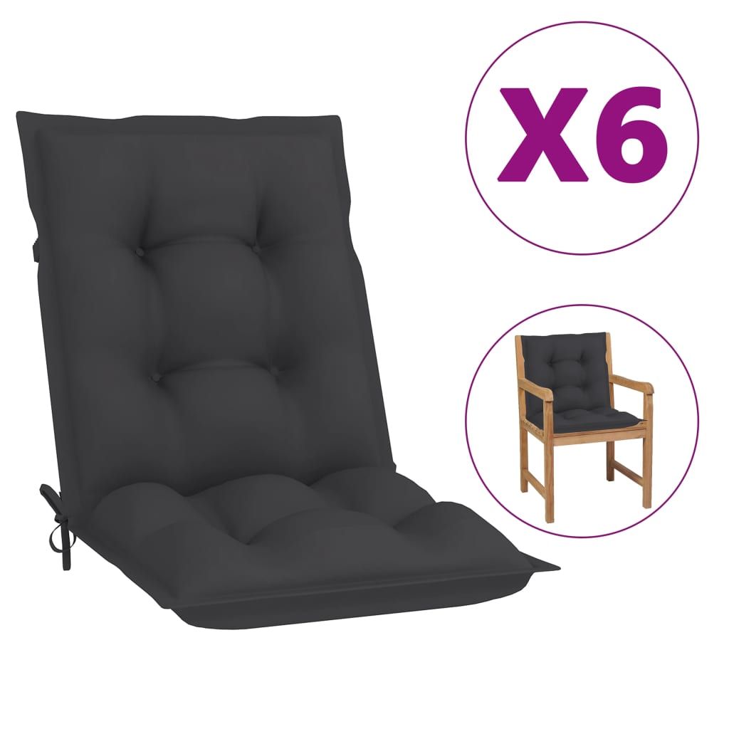 vidaXL 2/4x Garden Chair Cushion Outdoor Seating Pad Cushions Multi Colors-1