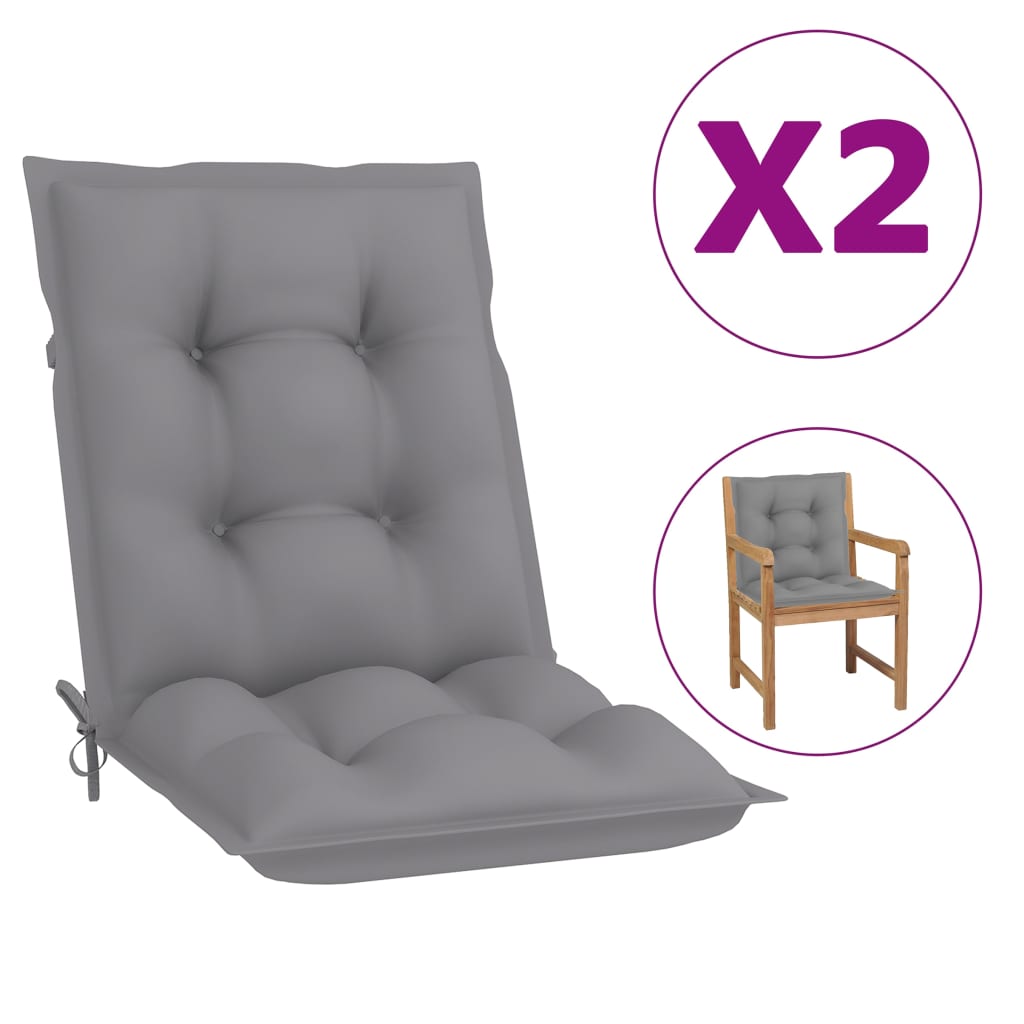 vidaXL 2/4x Garden Chair Cushion Outdoor Seating Pad Cushions Multi Colors-5