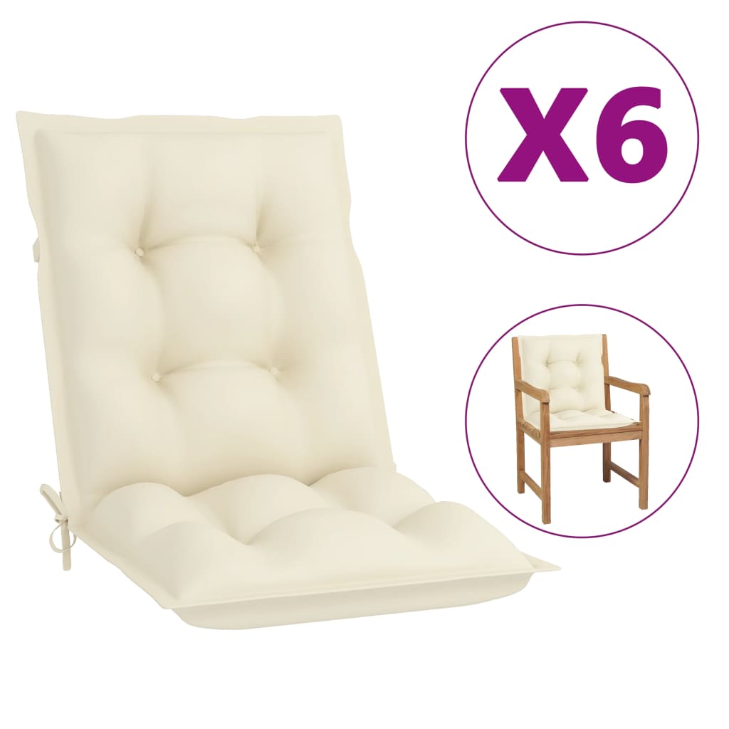vidaXL 2/4x Garden Chair Cushion Outdoor Seating Pad Cushions Multi Colors-14