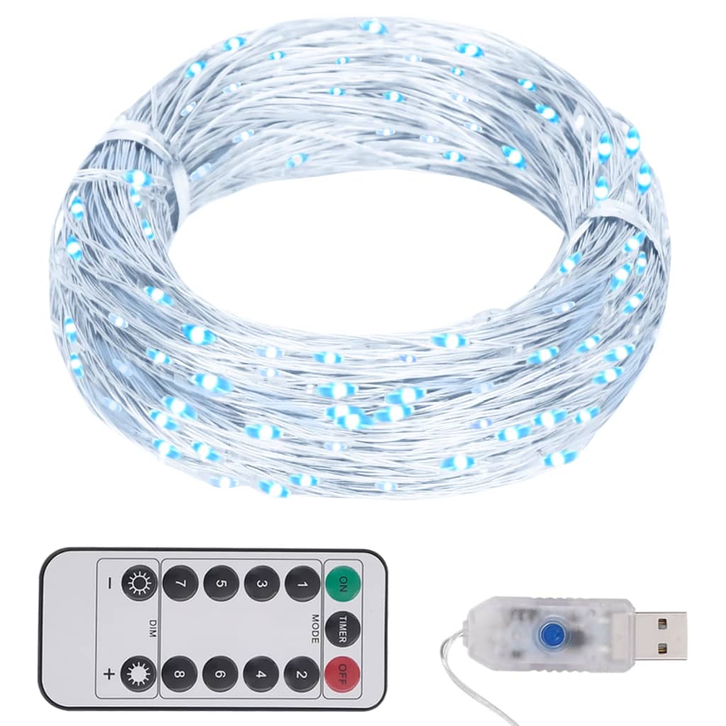 vidaXL LED String PVC Decoration Holiday Party Multi Colors 1181.1"/590.6"-6