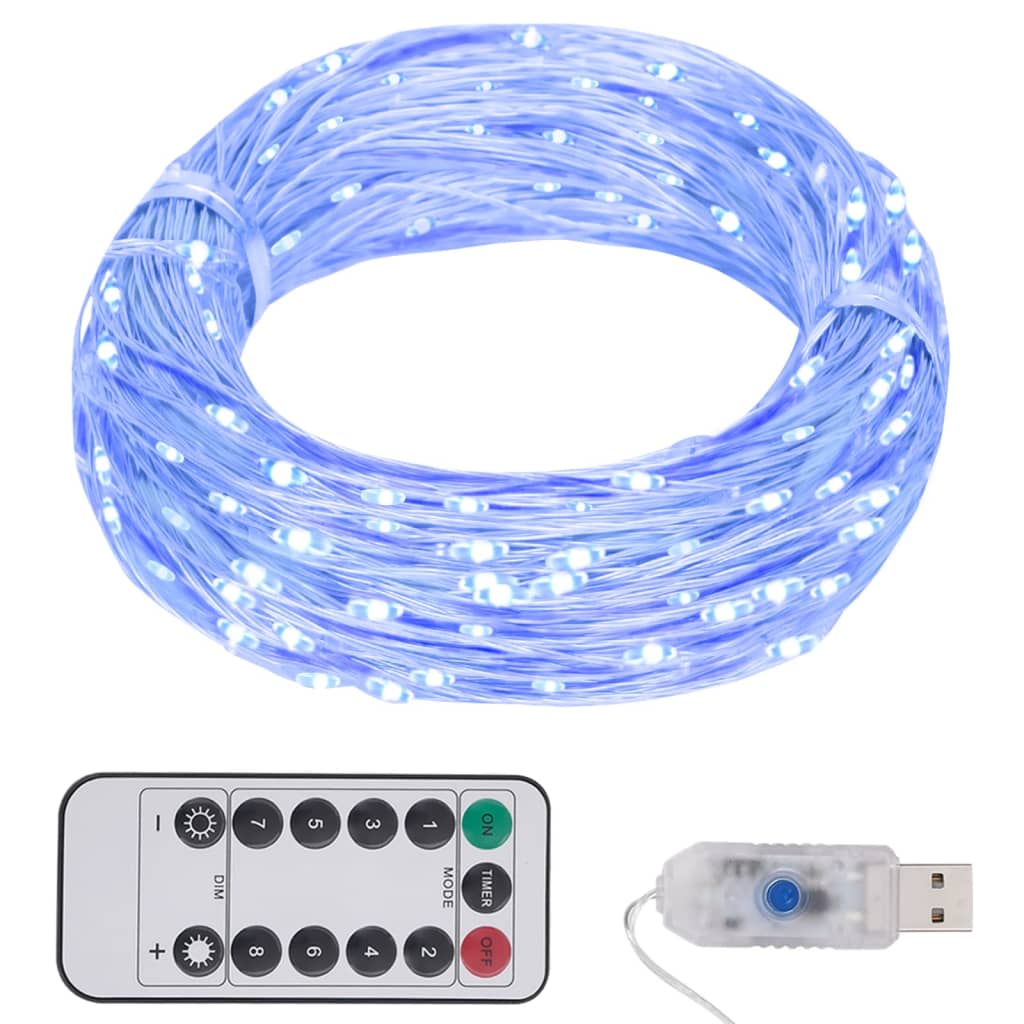 vidaXL LED String PVC Decoration Holiday Party Multi Colors 1181.1"/590.6"-10