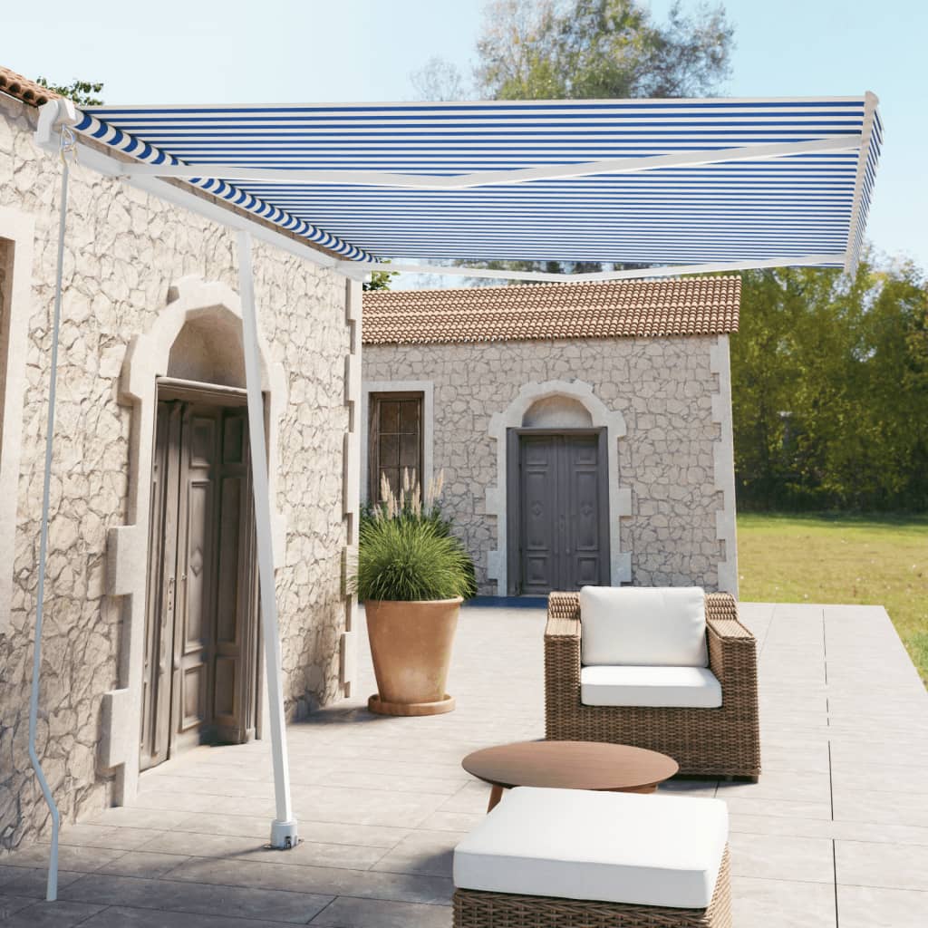 vidaXL Retractable Awning with Hand Crank Handle Sunshade Shelter for Outdoor-9