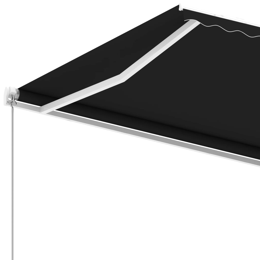 vidaXL Retractable Awning with Hand Crank Handle Sunshade Shelter for Outdoor-0