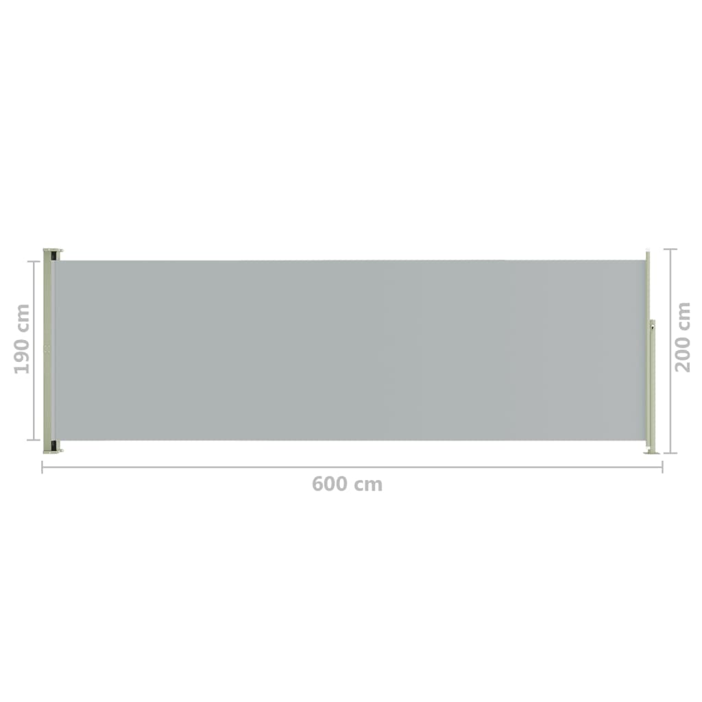 vidaXL Patio Retractable Side Awning Garden Privacy Screen Shade Multi Colors-79