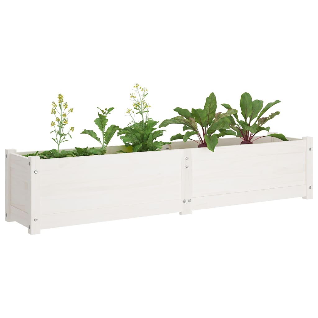 vidaXL Garden Raised Bed Outdoor Wooden Planter Box Garden Pot Solid Wood Pine-11
