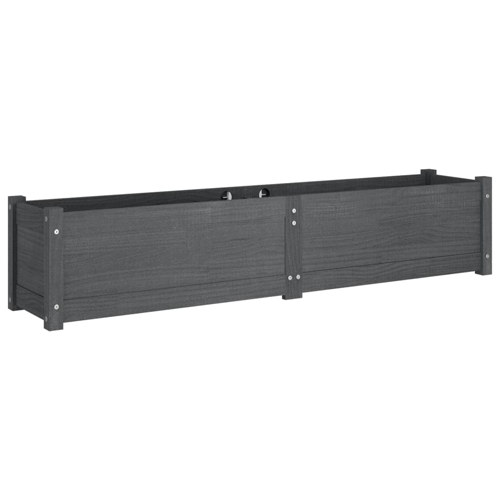 vidaXL Garden Raised Bed Outdoor Wooden Planter Box Garden Pot Solid Wood Pine-1