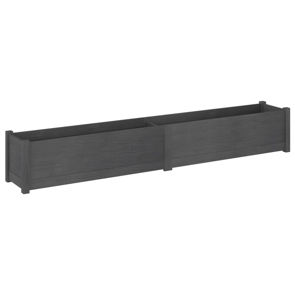 vidaXL Planter Outdoor Patio Raised Garden Bed Flower Box Solid Wood Pine-1