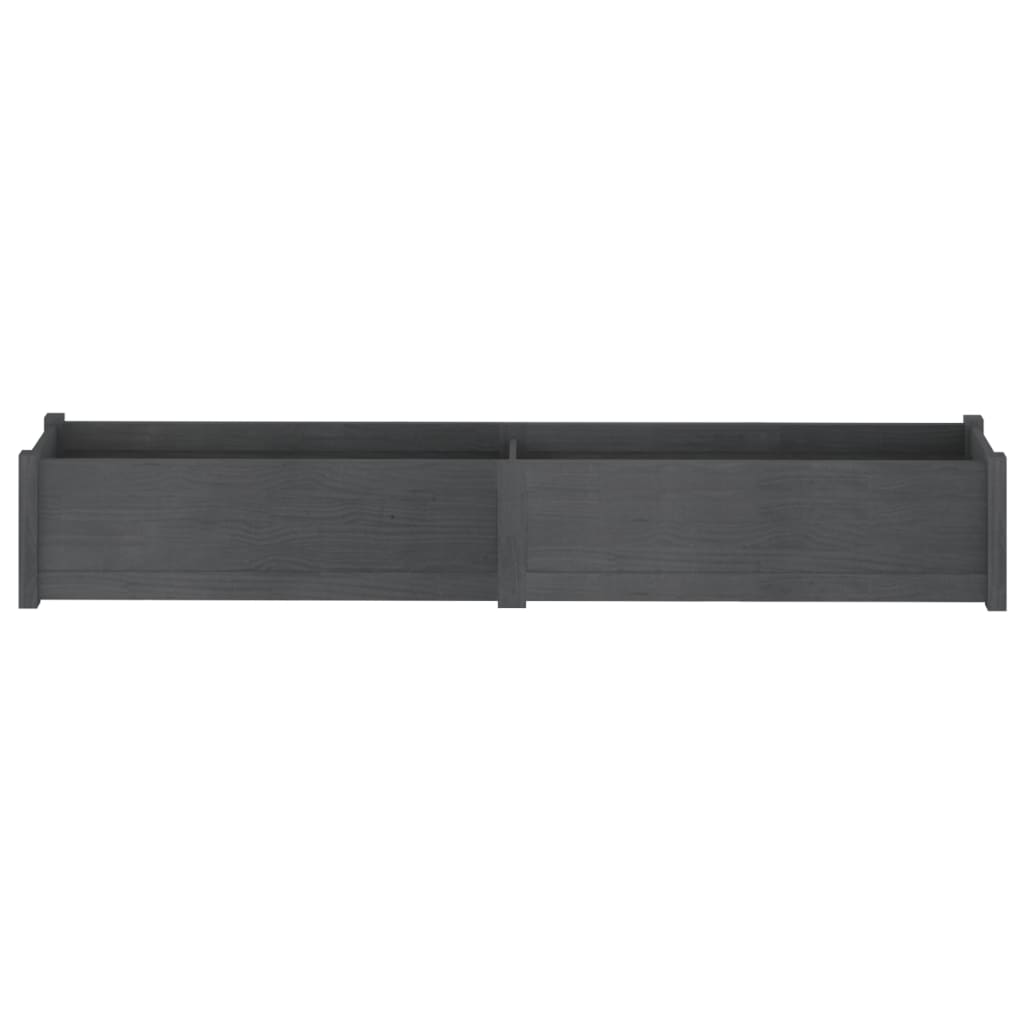 vidaXL Planter Outdoor Patio Raised Garden Bed Flower Box Solid Wood Pine-4