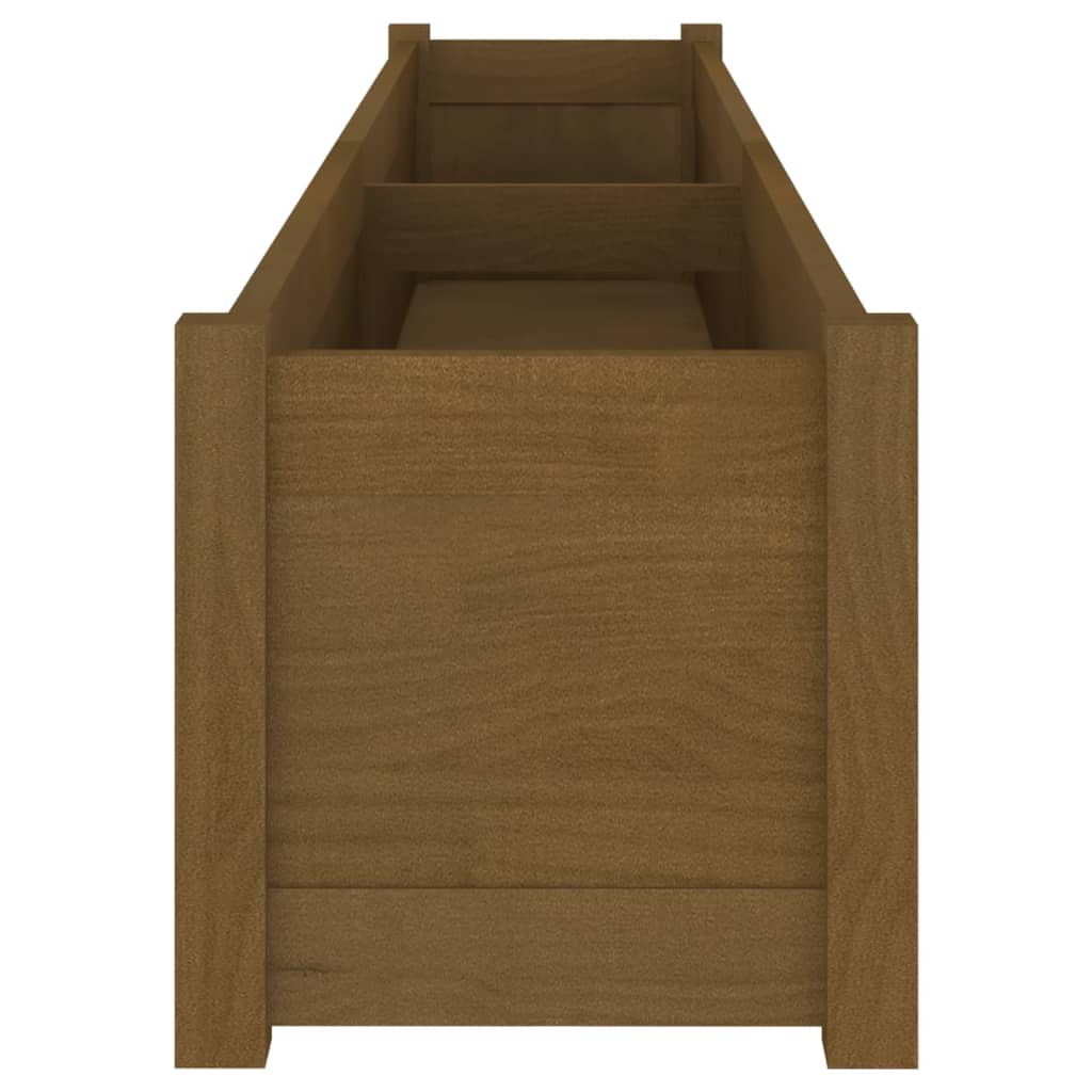 vidaXL Planter Outdoor Patio Raised Garden Bed Flower Box Solid Wood Pine-34