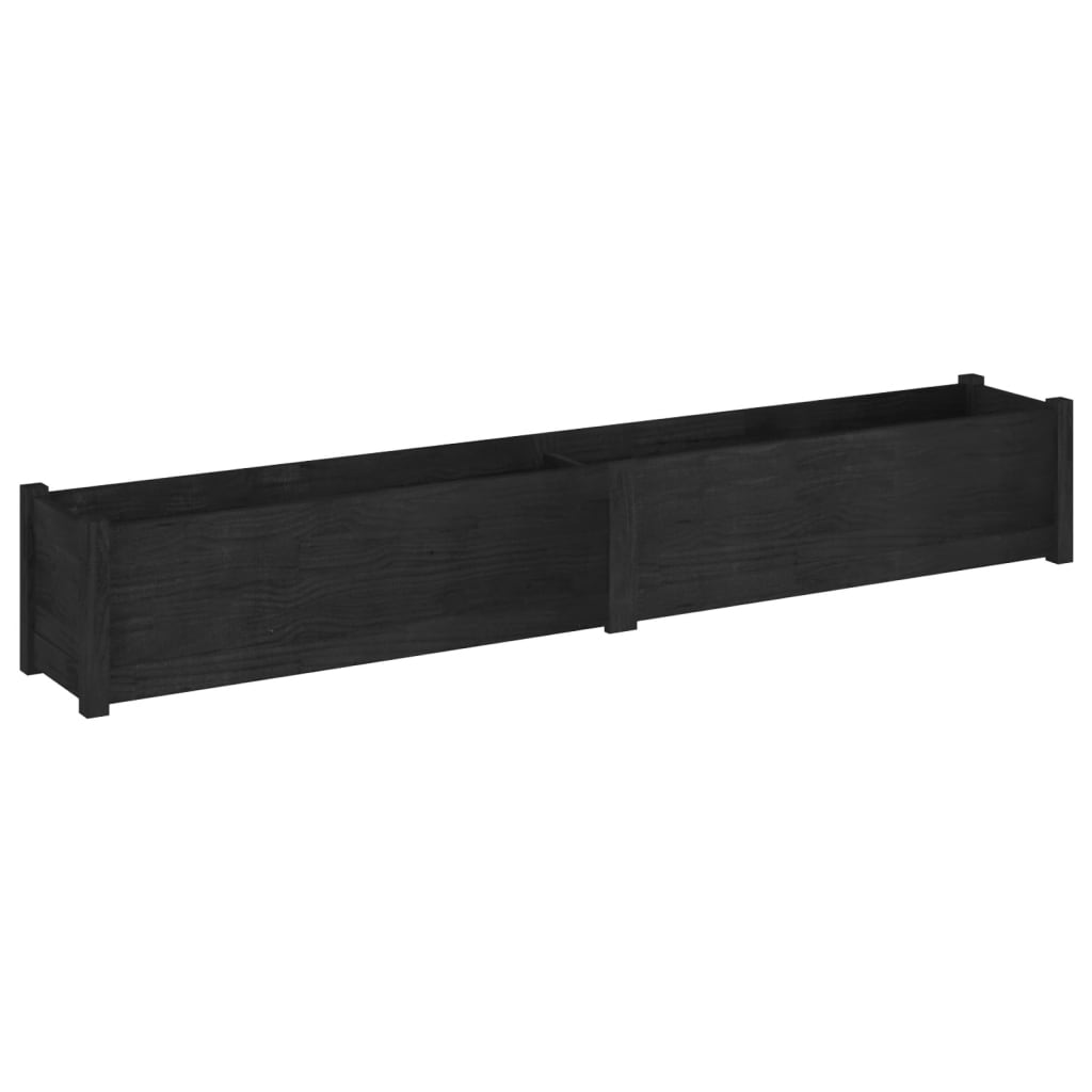 vidaXL Planter Outdoor Patio Raised Garden Bed Flower Box Solid Wood Pine-20