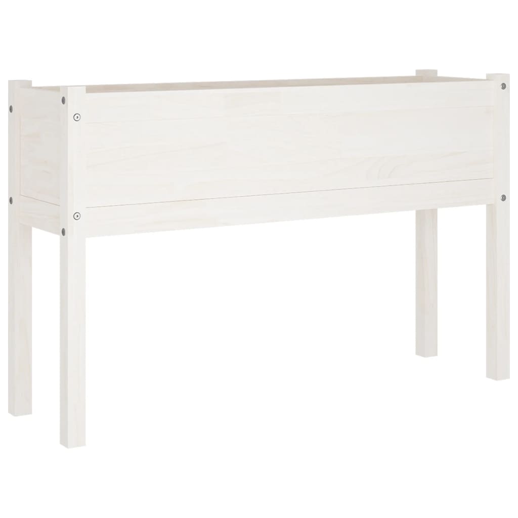 vidaXL Planter Outdoor Raised Garden Bed Flower Box with Legs Solid Wood Pine-14