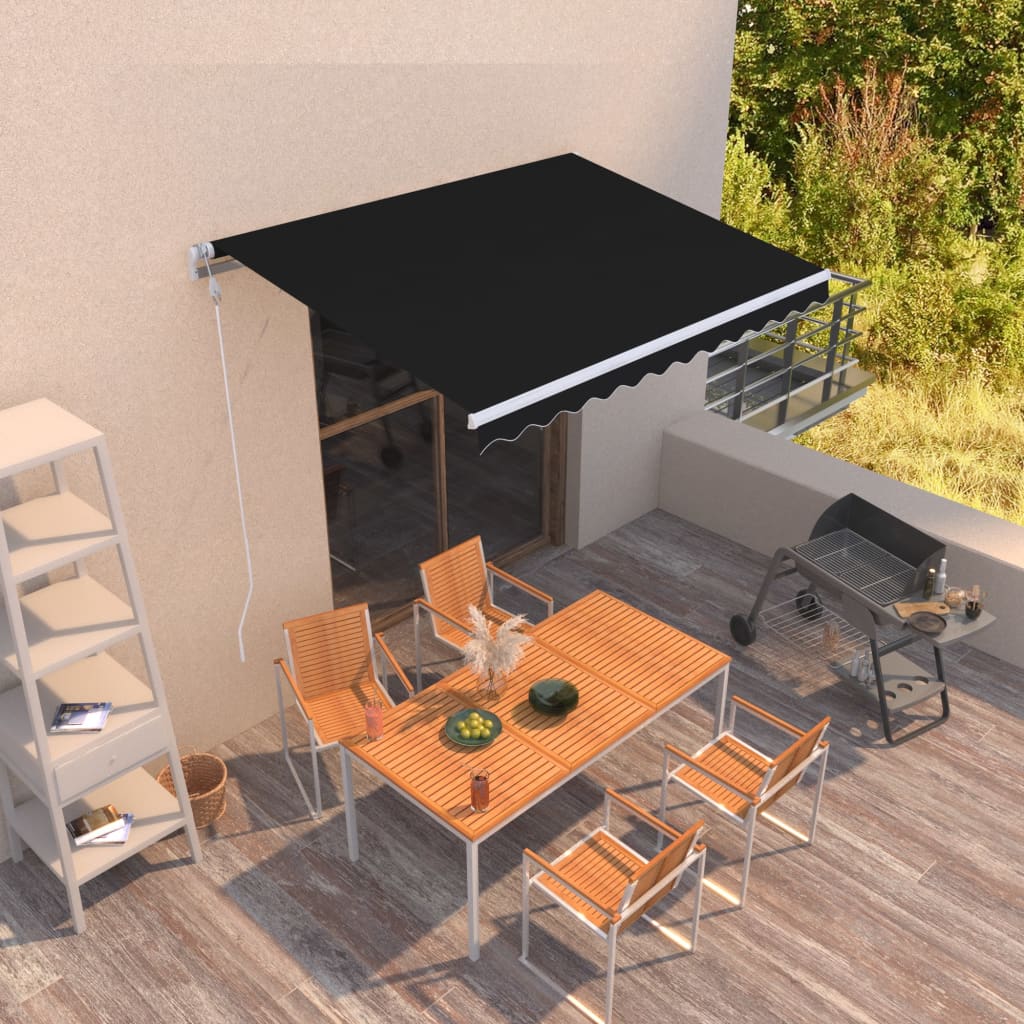vidaXL Automatic Retractable Awning Folding Awning Multi Sizes Multi Colors-21