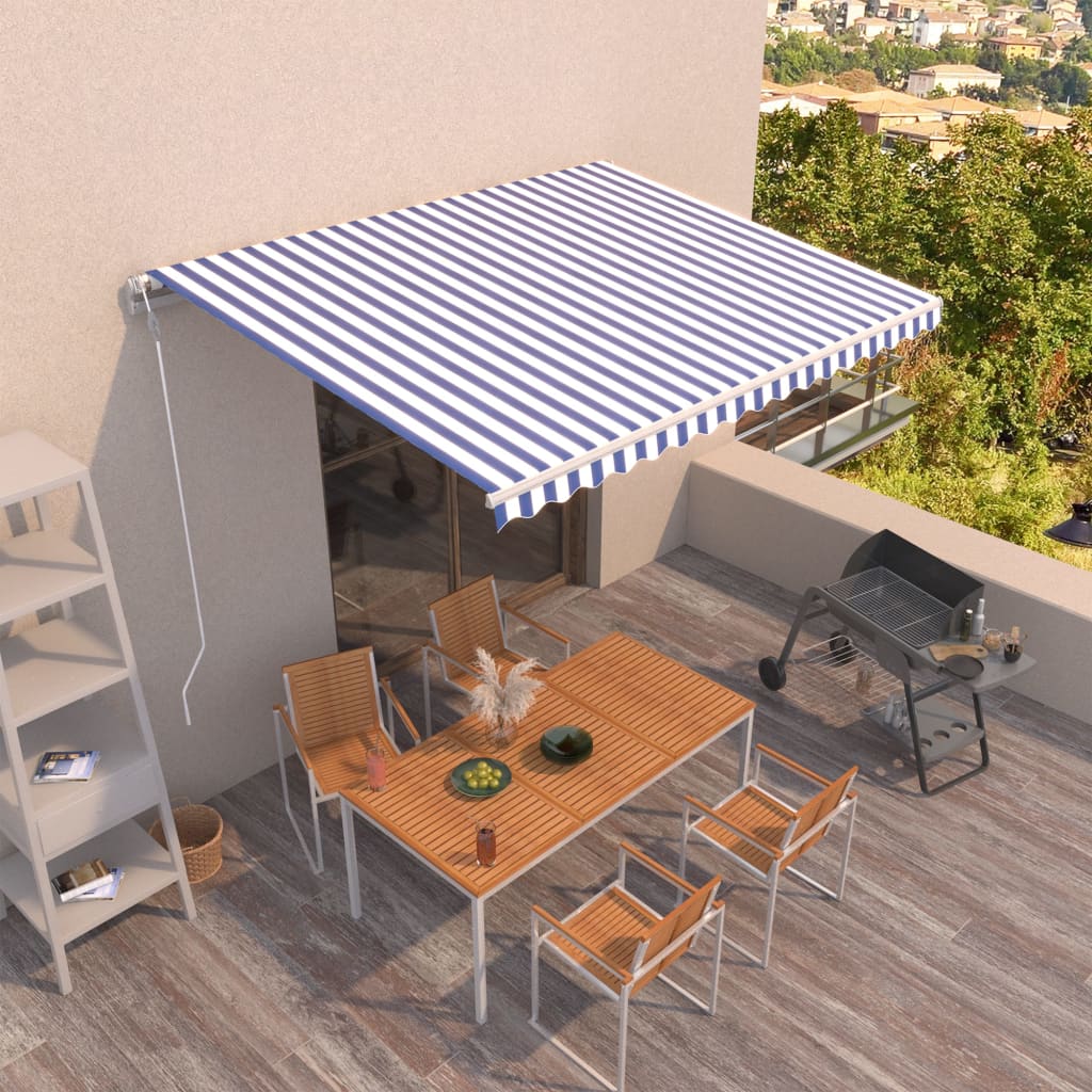 vidaXL Automatic Retractable Awning Folding Awning Multi Sizes Multi Colors-0