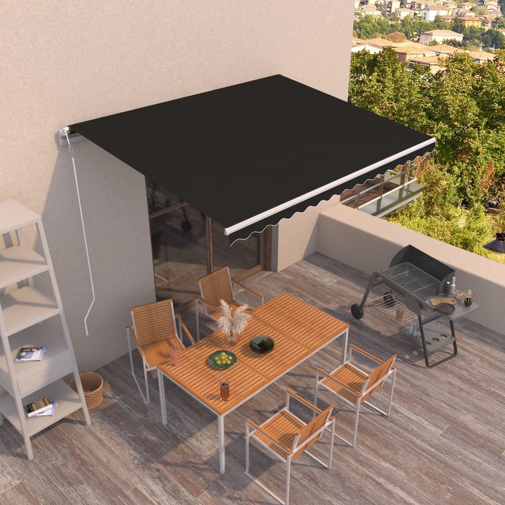 vidaXL Automatic Retractable Awning Folding Awning Multi Sizes Multi Colors-6
