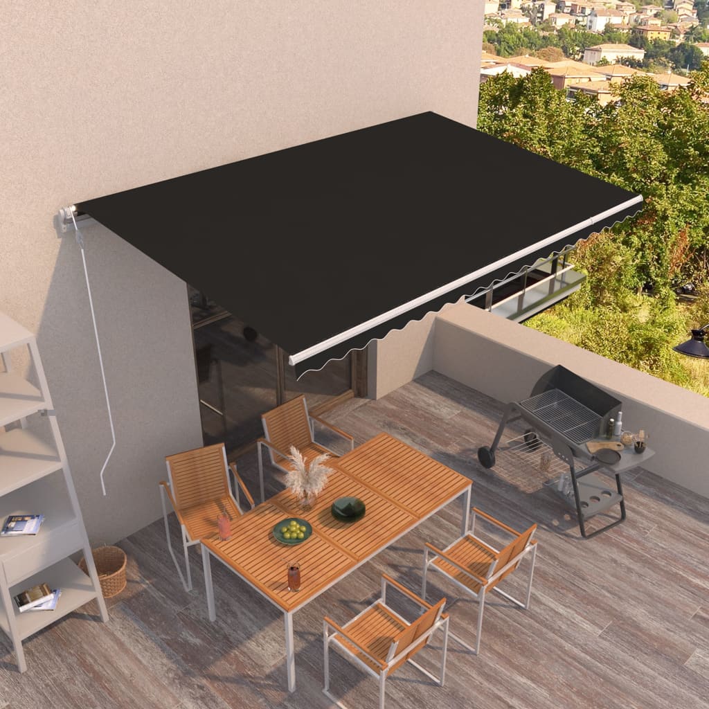 vidaXL Automatic Retractable Awning Folding Awning Multi Sizes Multi Colors-12