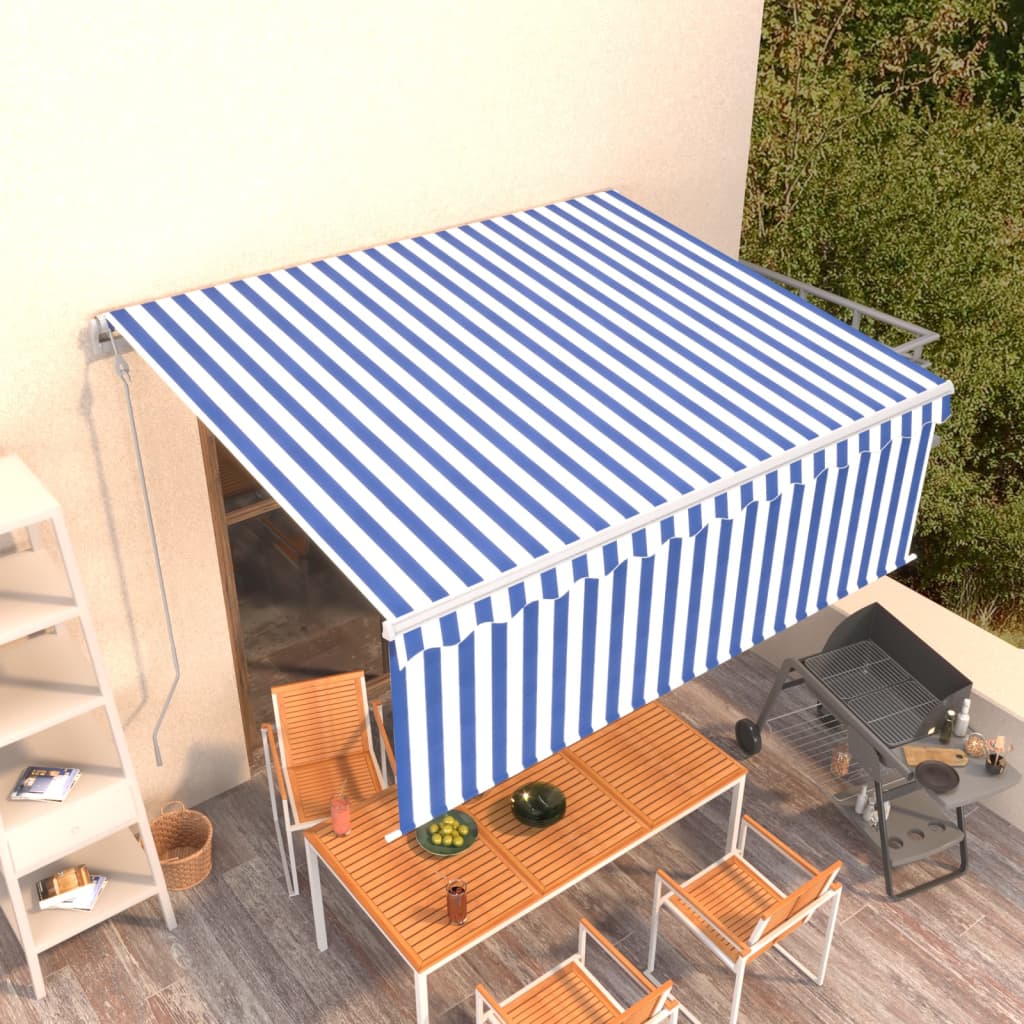 vidaXL Electric Awning Retractable Canopy Sunshade Shelter for Garden Porch-0