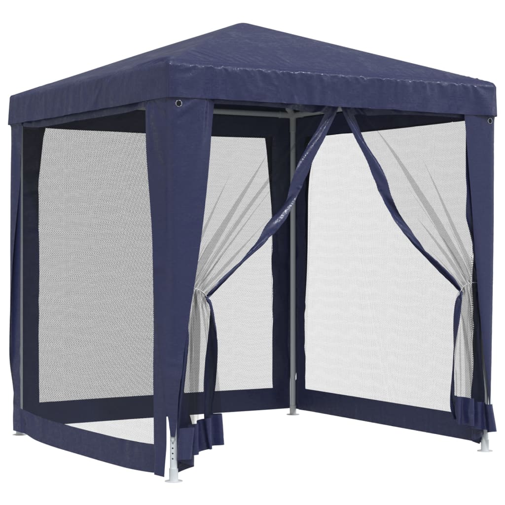 vidaXL Party Tent with 4 Mesh Sidewalls White Pavilion Marquee Multi Sizes-34