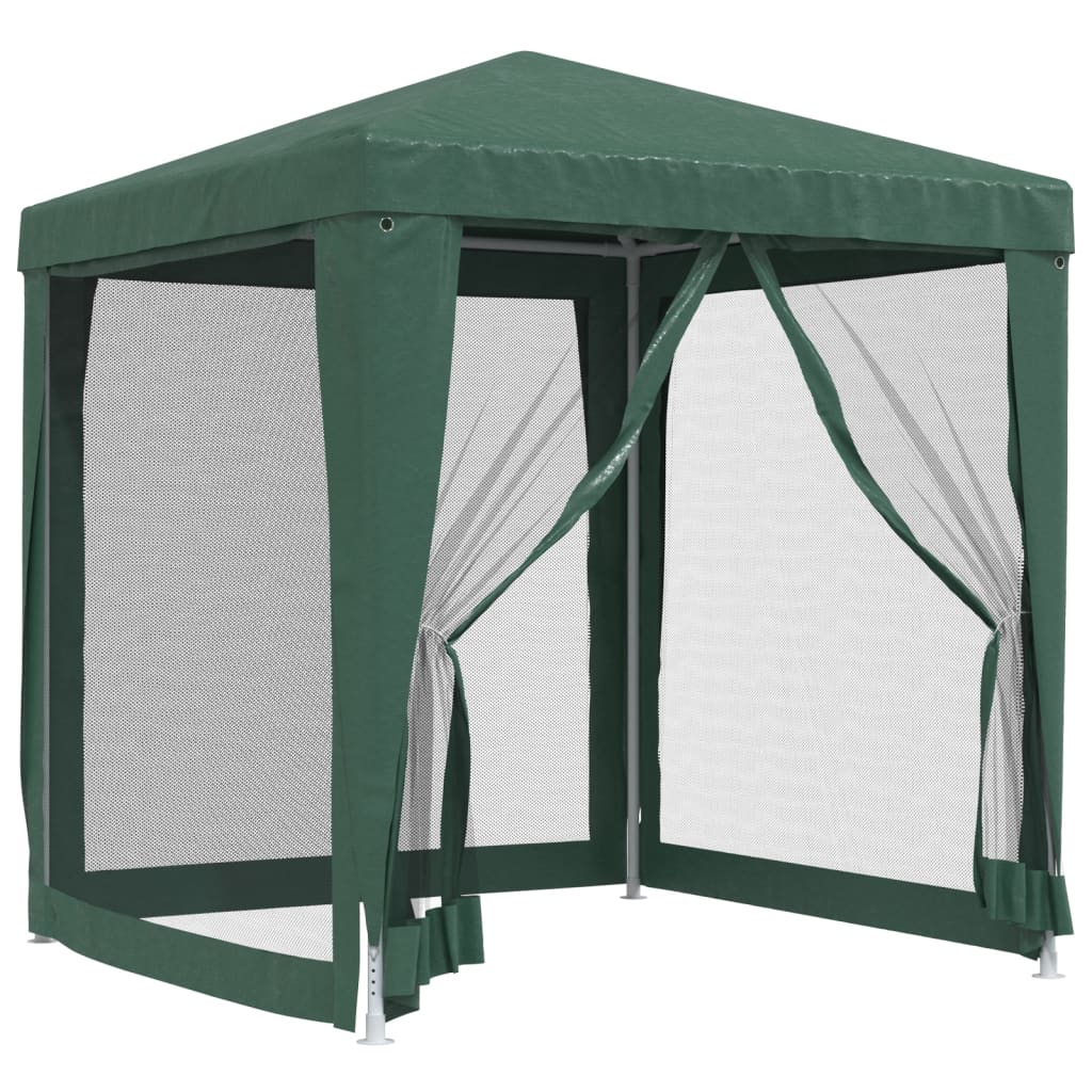 vidaXL Party Tent with 4 Mesh Sidewalls White Pavilion Marquee Multi Sizes-36