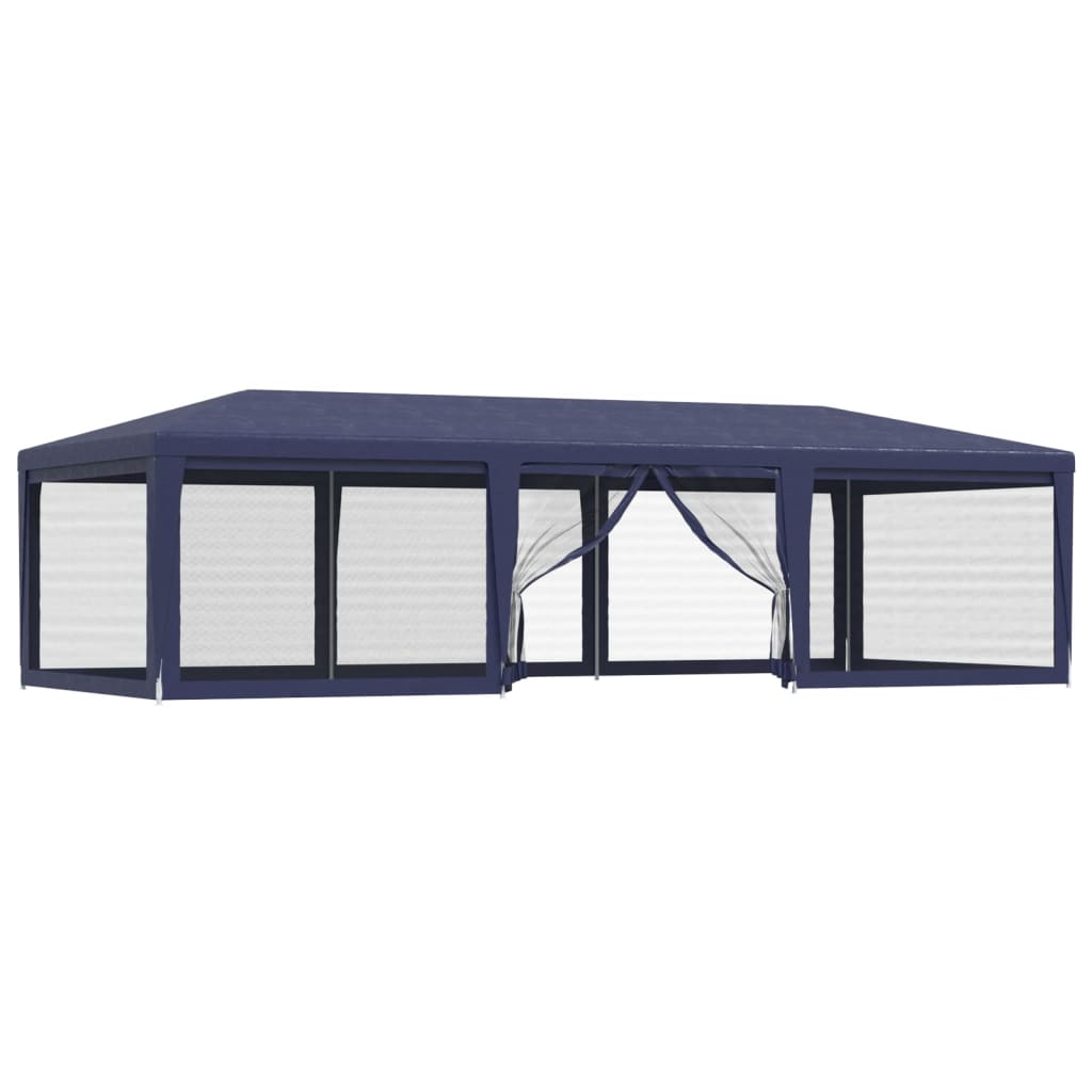 vidaXL Party Tent with 4 Mesh Sidewalls White Pavilion Marquee Multi Sizes-28