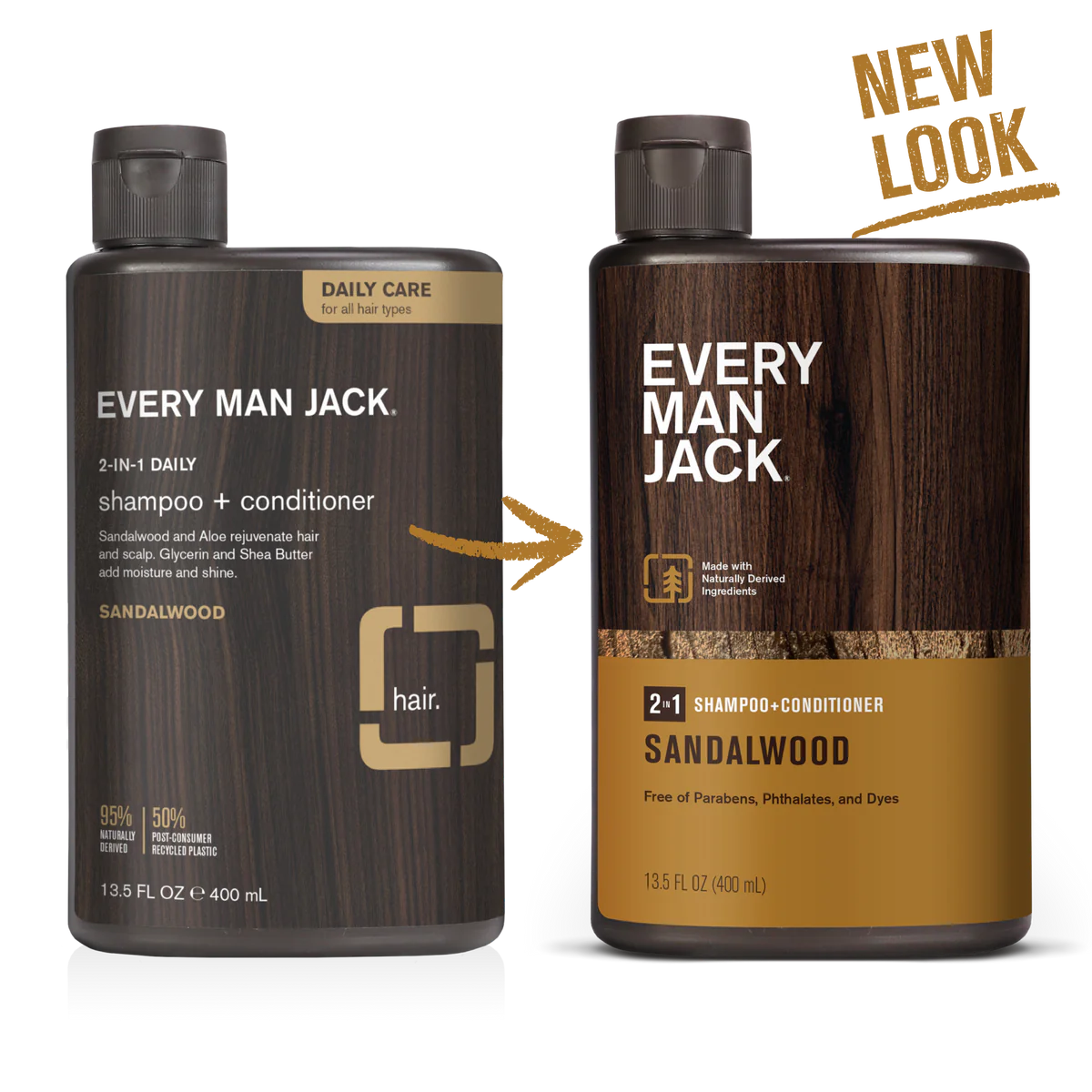 Sandalwood 2-in-1 Shampoo + Conditioner 13.5 OZ