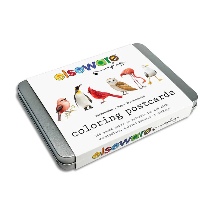 Coloring Postcards - Birds (30 postcards)