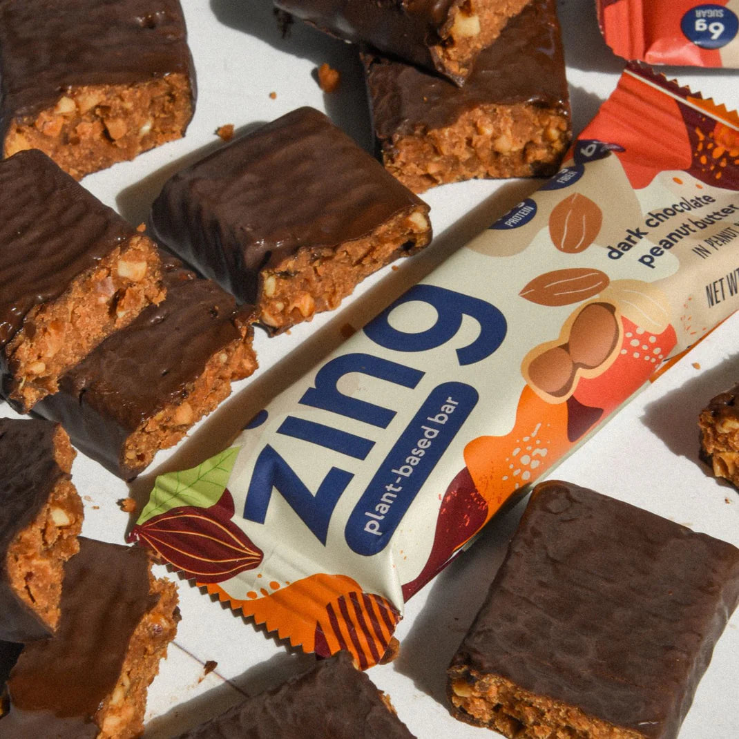 zing dark chocolate peanut butter nutrition bars - Box of 12