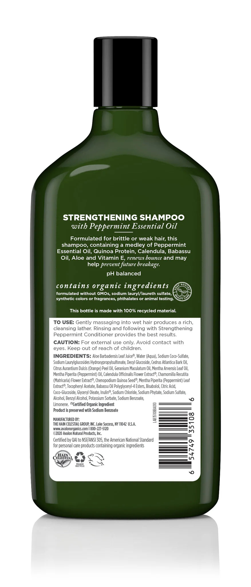 Avalon Strengthening Peppermint Shampoo (1x11 Oz)