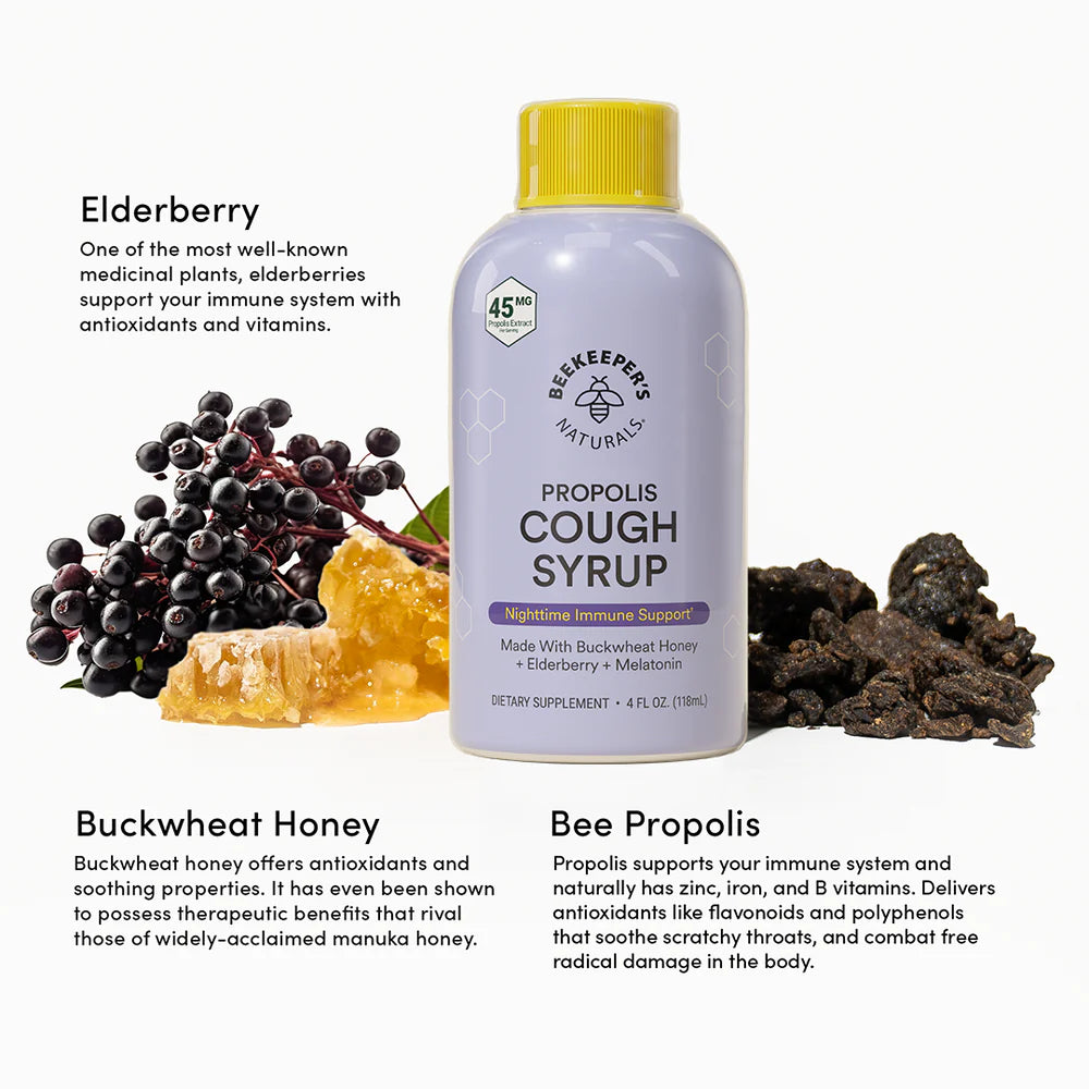 Nighttime Propolis Cough Syrup 4 Oz