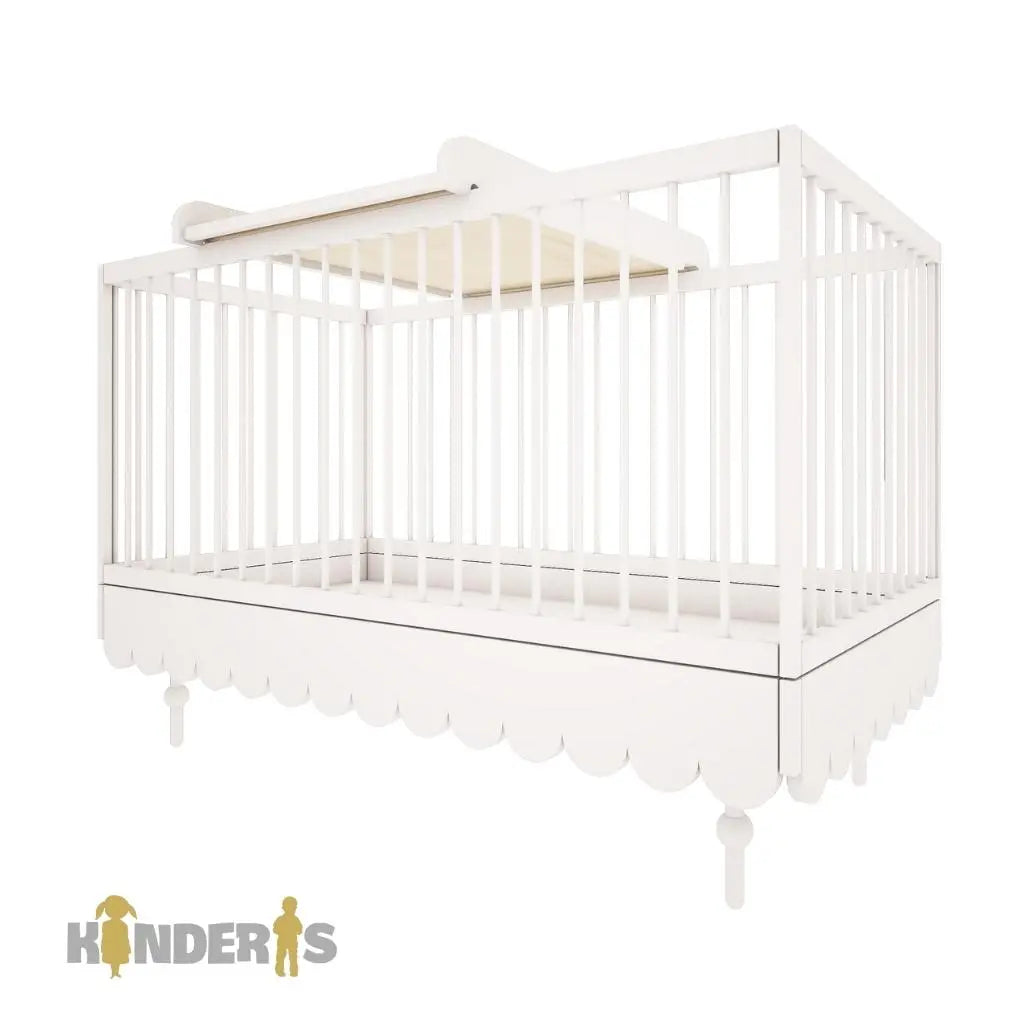 Transforming bed for a child "BABUSHKA", white, 140x70 cm-0