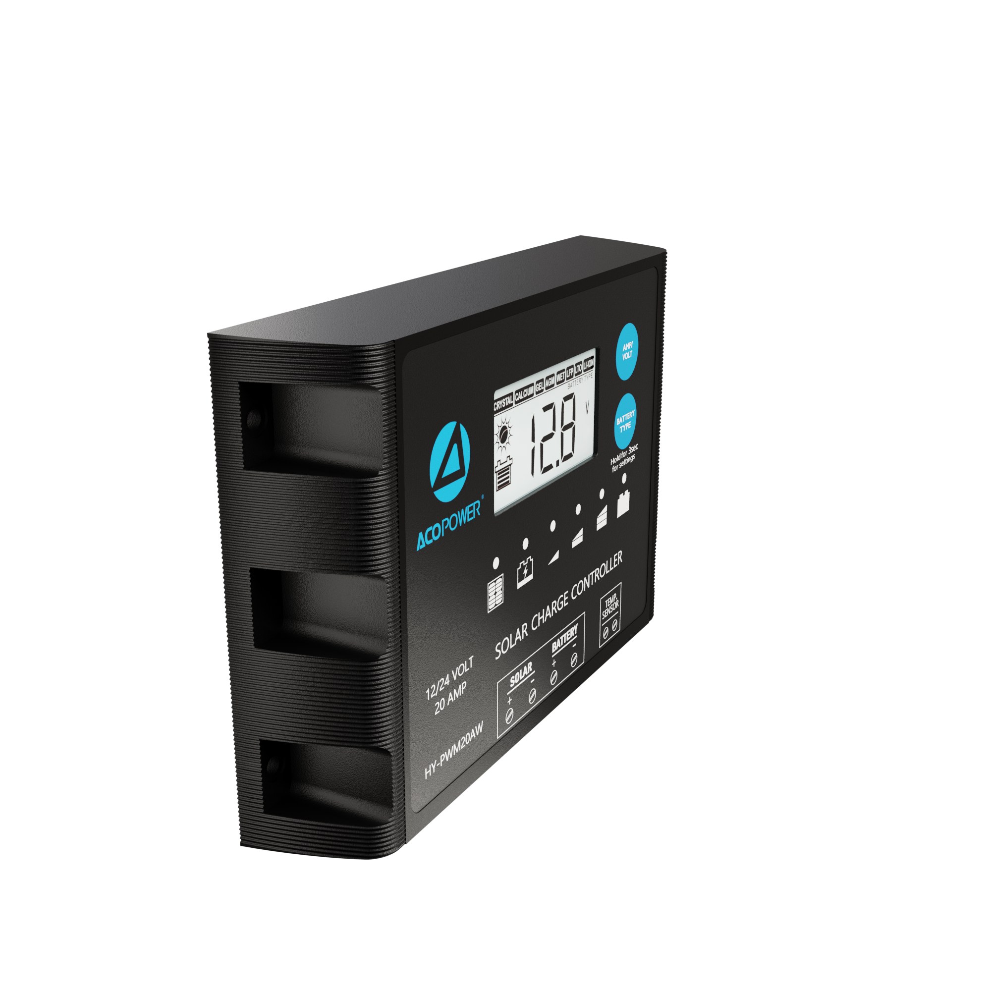ACOPOWER 20A ProteusX Waterproof PWM Solar Charge Controller Compatible With 8 Battery Types-28